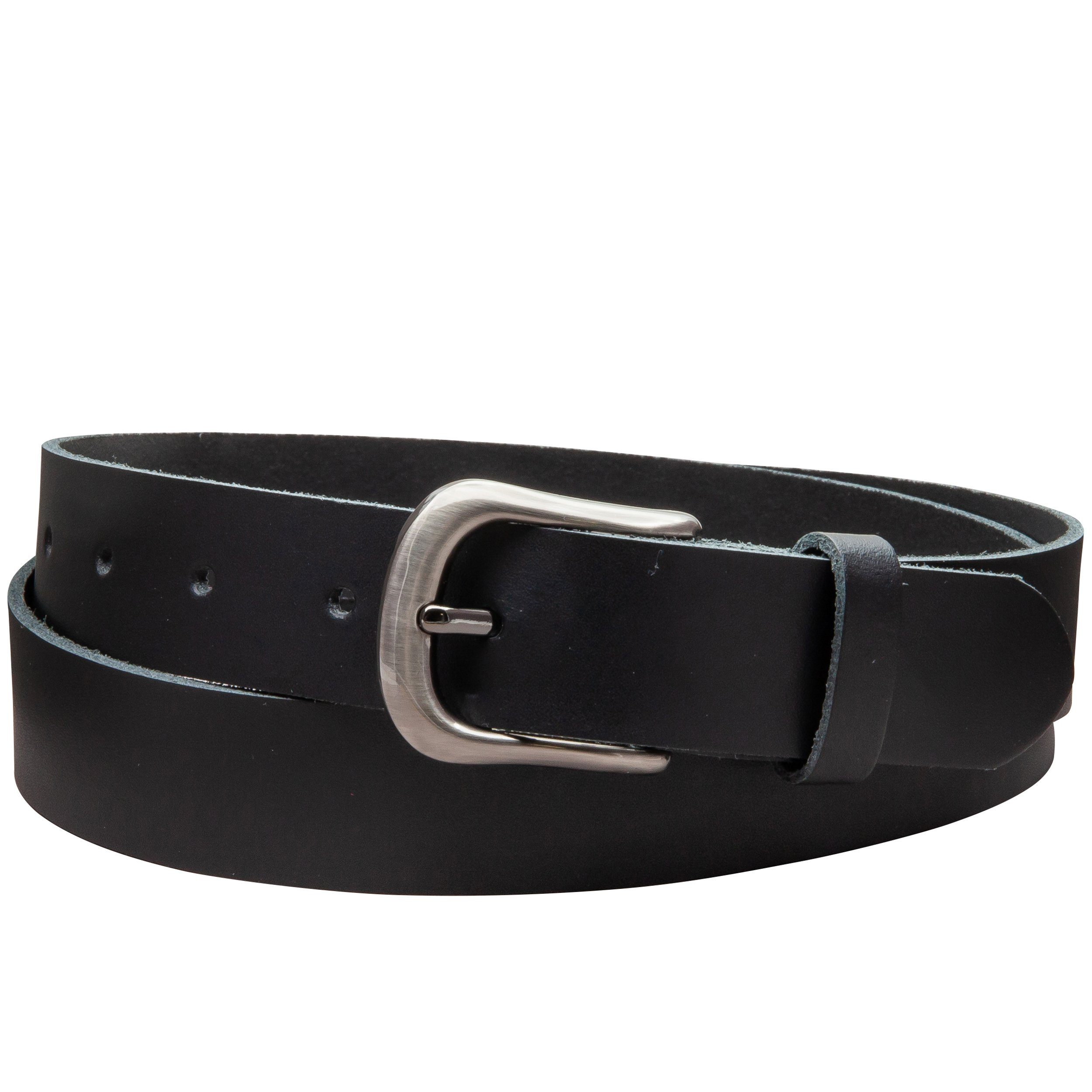 COLOGNEBELT Ledergürtel C24-SL Schlicht dennoch modern mit Dornschließe, MADE IN GERMANY