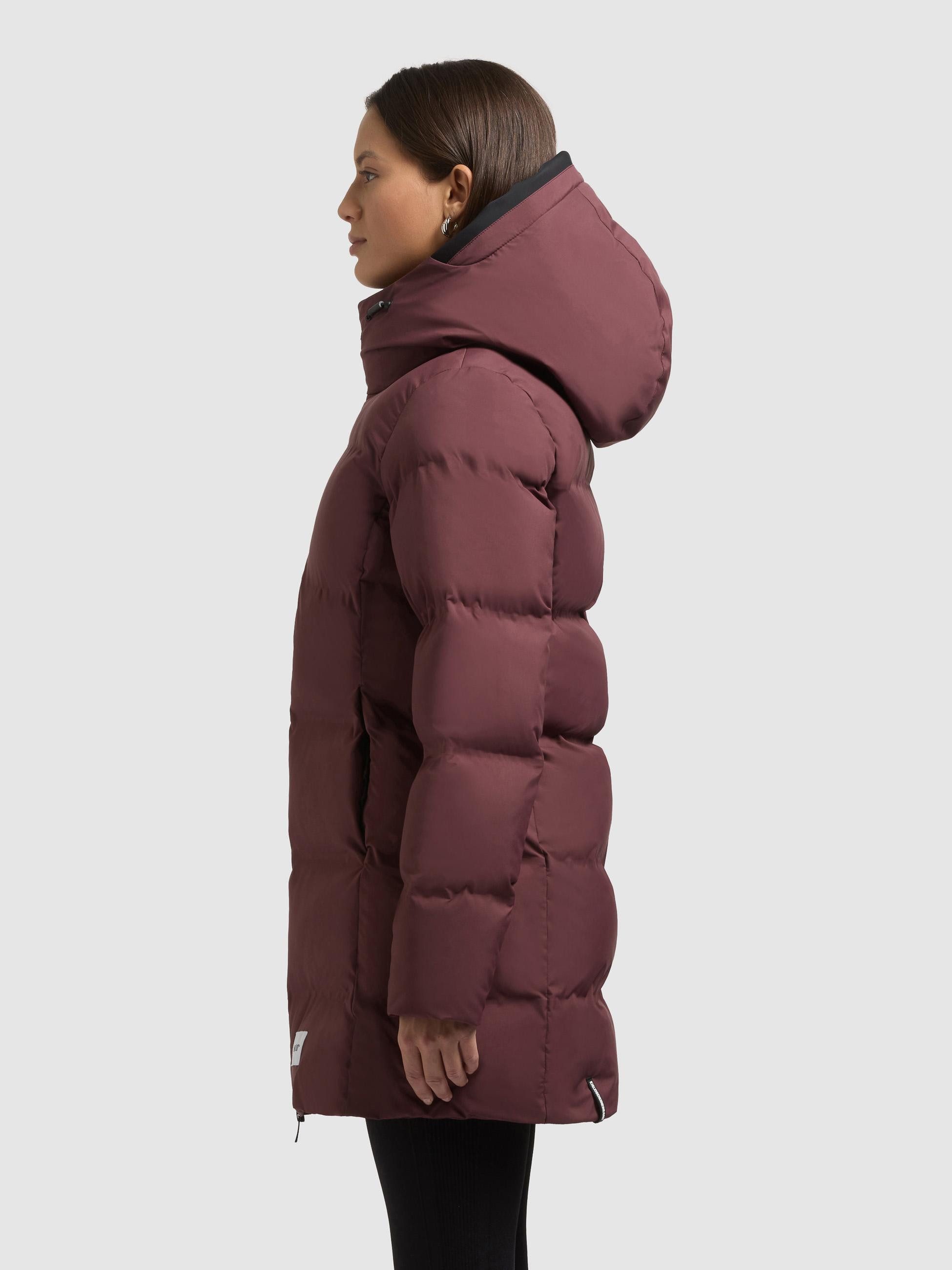 khujo Kurzmantel Tanare4 Warmer Damen Puffermantel mit Kapuze