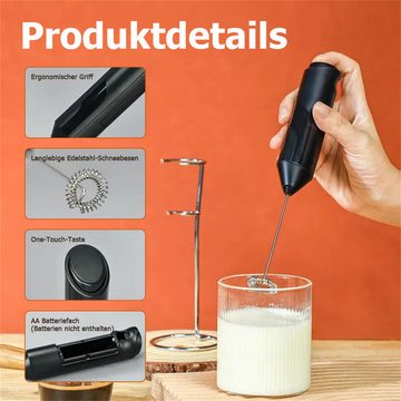 Bifurcation Handmixer Handgehaltener elektrischer Milchaufschäumer, Küchenzubehör,Mini-Mixer