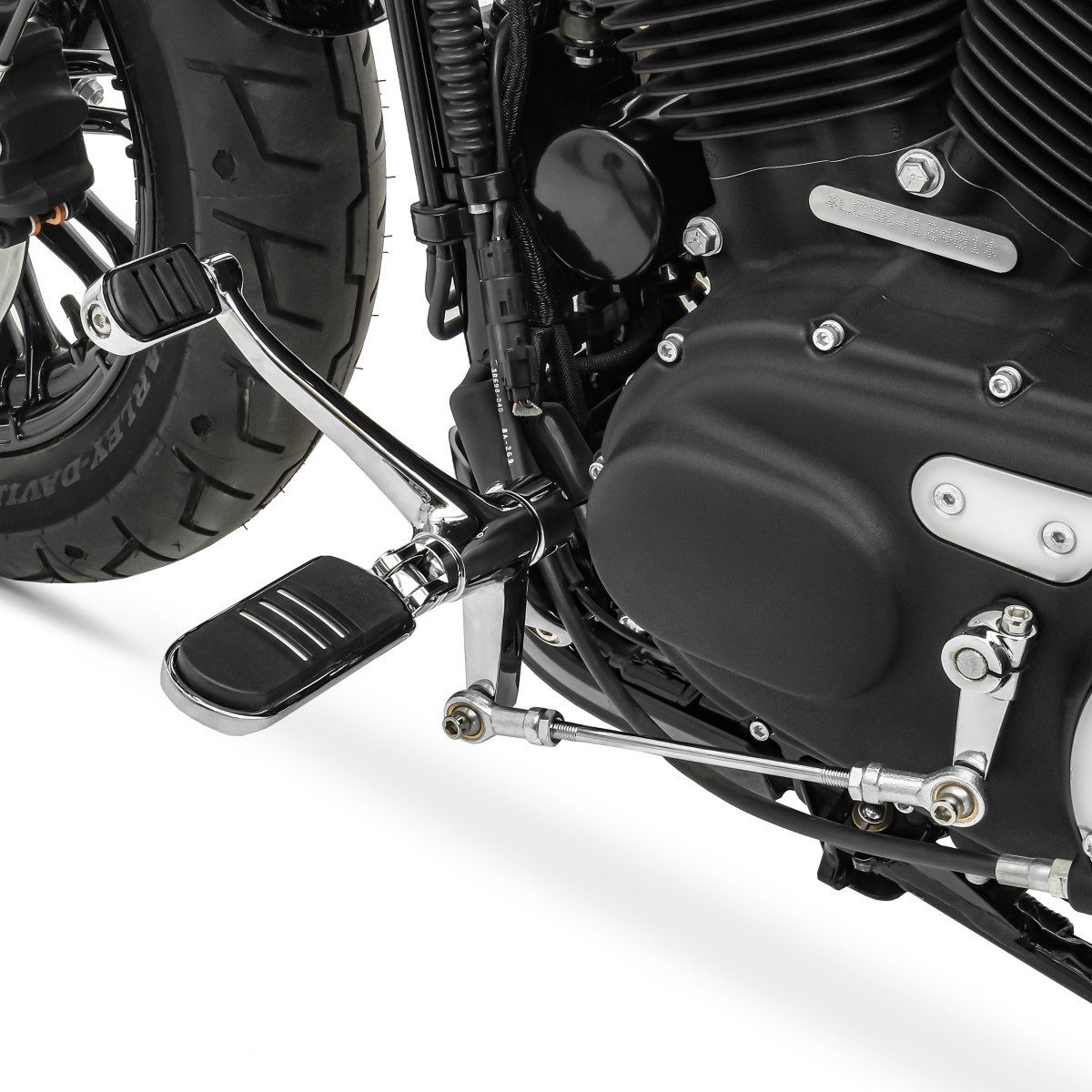 Craftride Halter Vorverlegte Fussrastenanlage für Harley Davidson Sportster 1200 T Supe