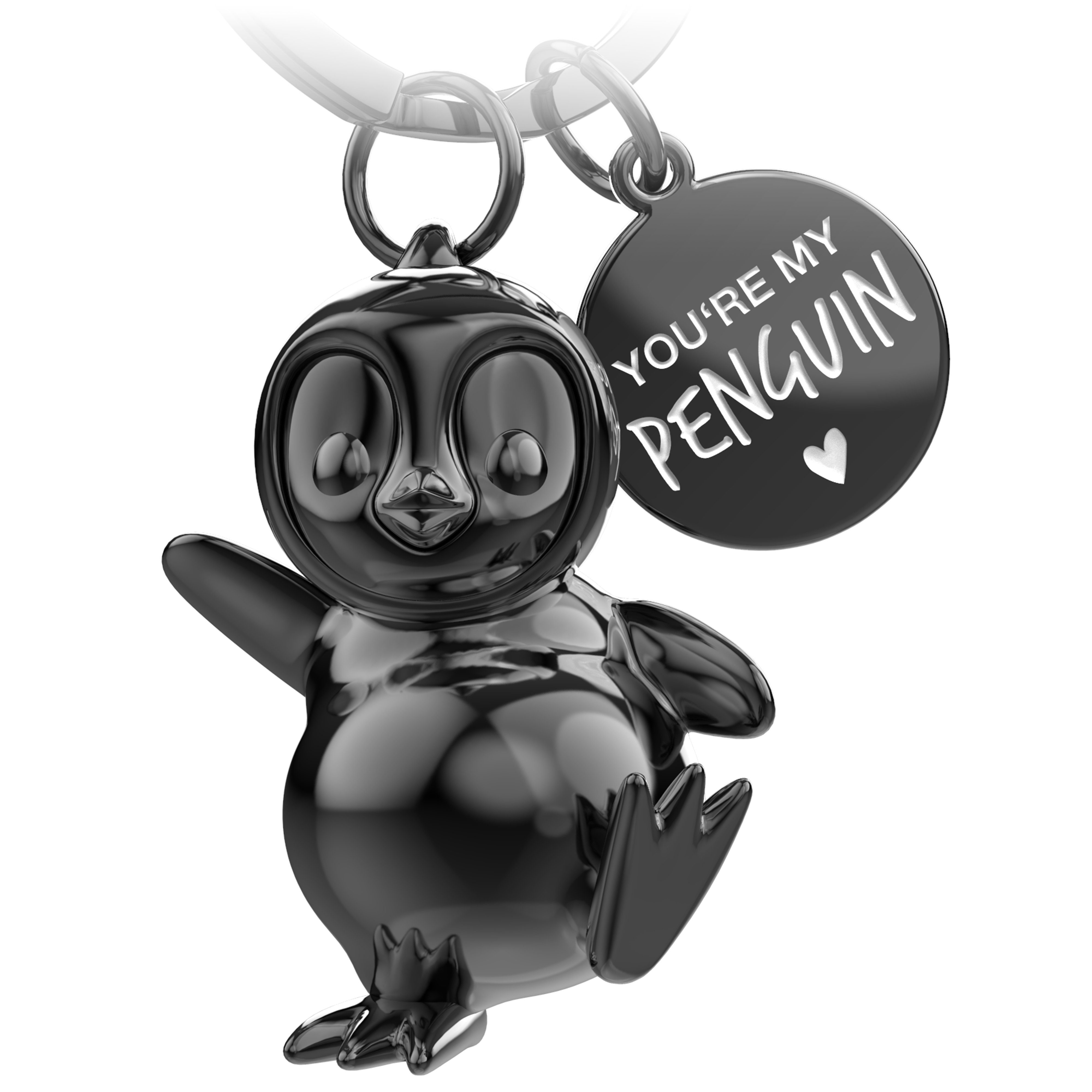 FABACH Schlüsselanhänger Pinguin Schlüsselanhänger Breezy mit Gravur "You're My Penguin"