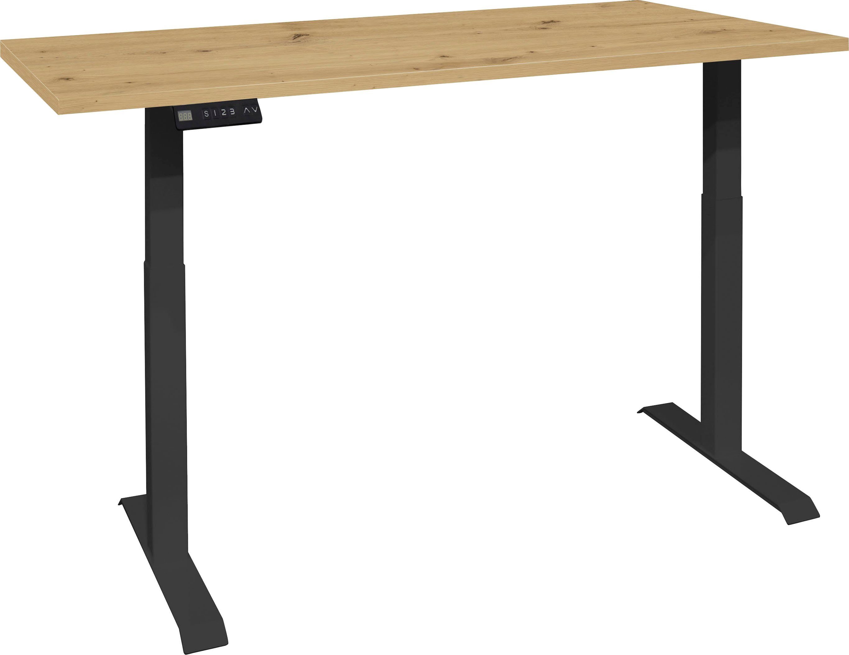 Mäusbacher Schreibtisch Big System Office, Breite 140 cm, elektrisch höhenverstellbar