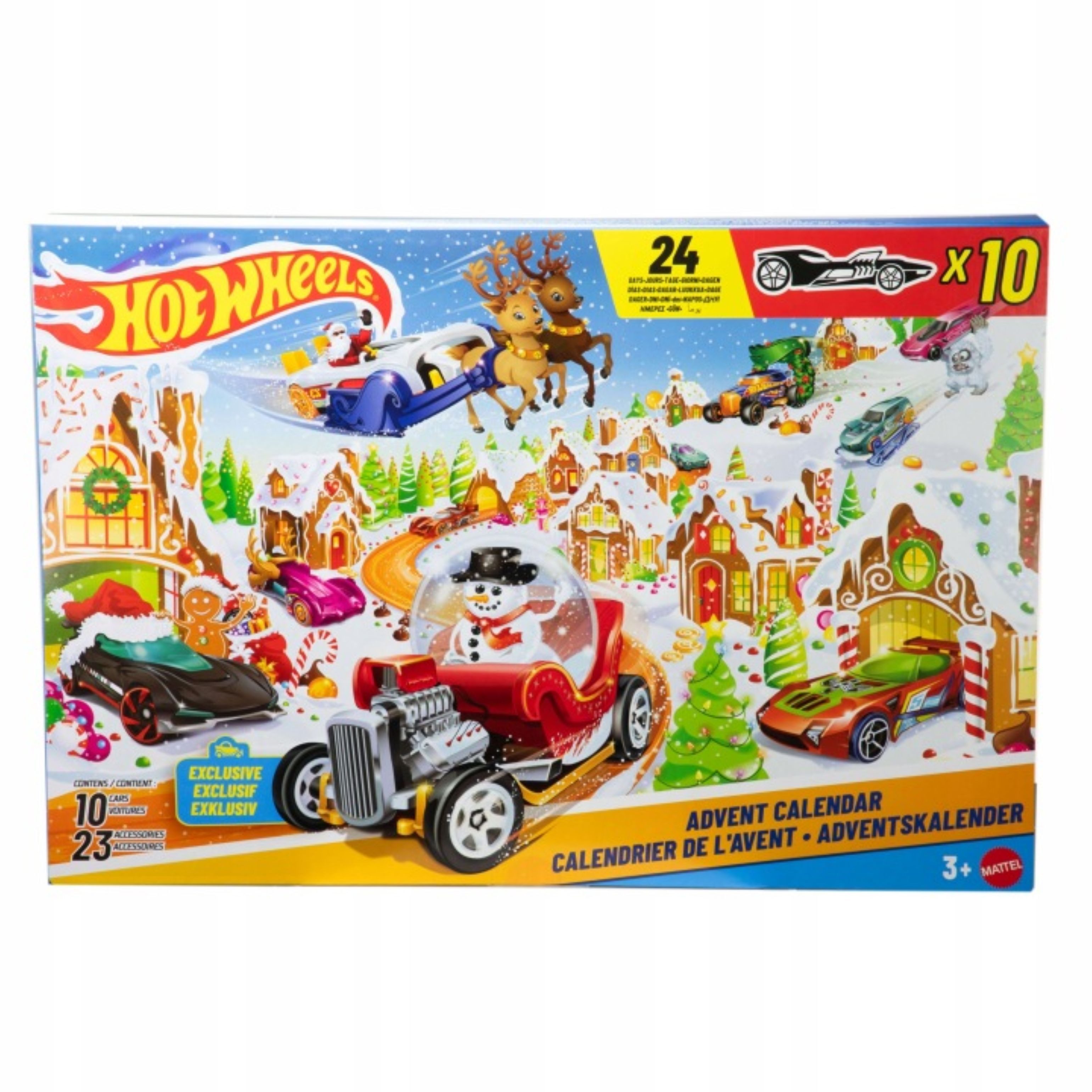 Hot Wheels Adventskalender Hot Wheels Adventskalender 2025 mit 10 Autos & 24 Überraschungen (1-tlg)