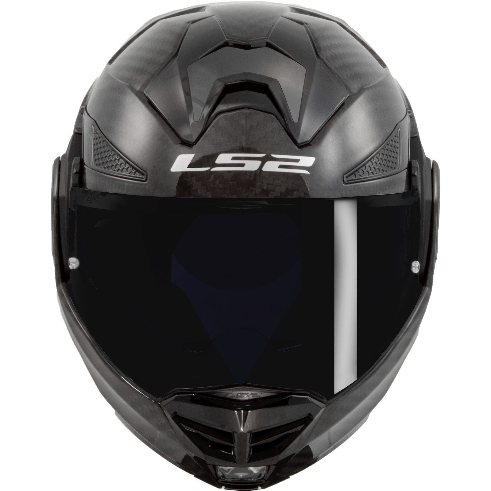 LS2 Motorradhelm LS2 FF901 Advant X Carbon Solid Klapphelm Schwarz XXL (1er Set), klapphelm motorrad