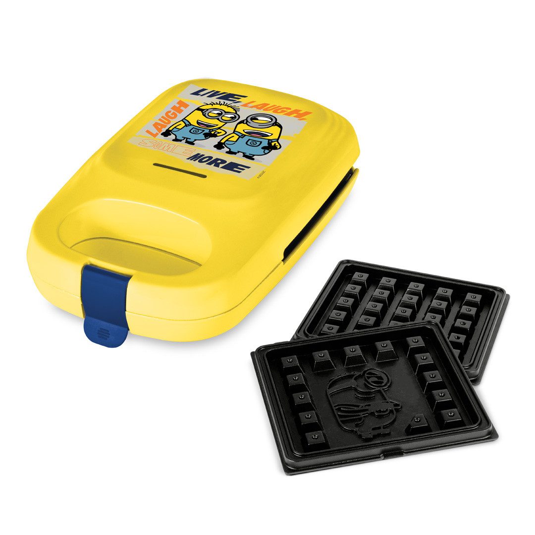 BerlingerHaus Waffeleisen Minions Waffel-Maker - 600 W, 600 W, Antihaft, abnehmbare Platten, Cool-Touch – Bild 2 von 5