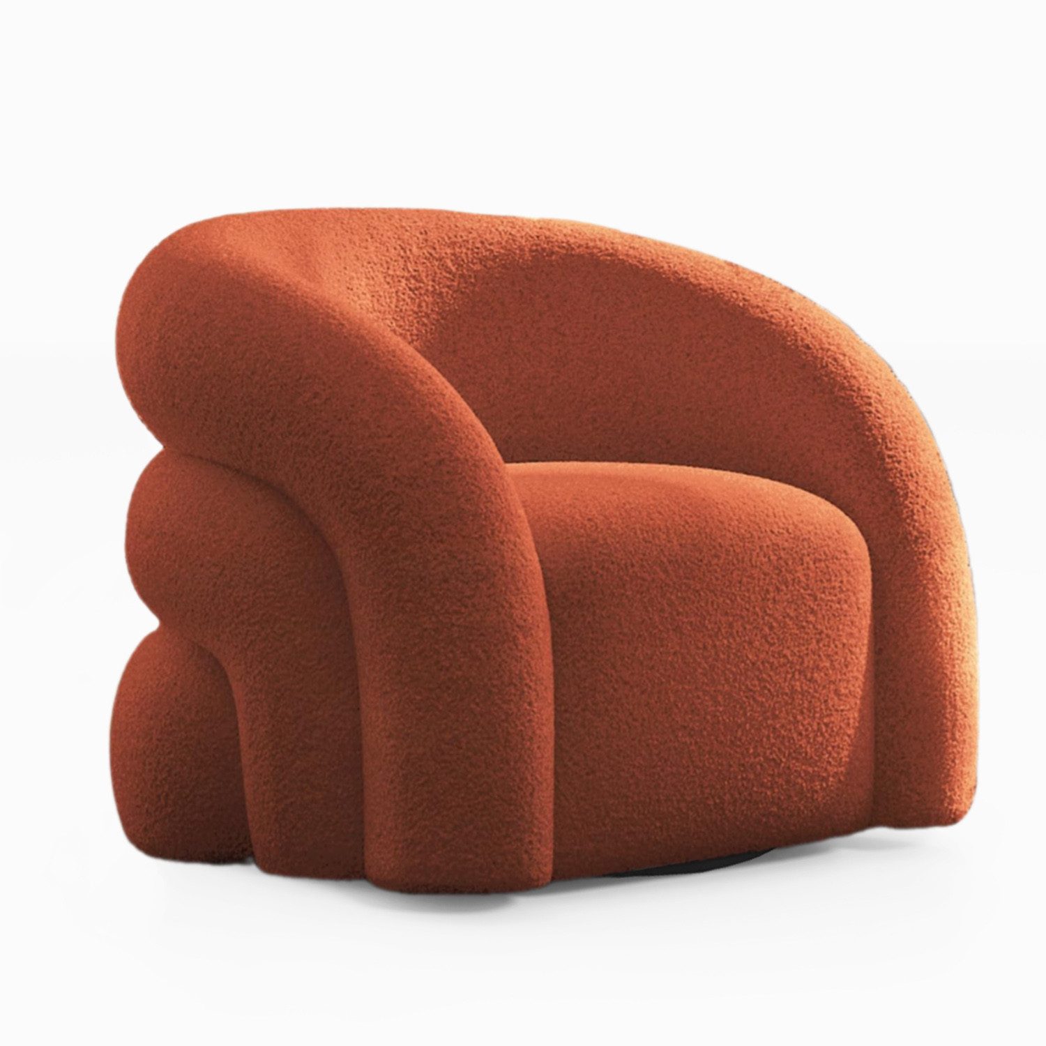 SEYNAR Drehsessel Moderner Boucle-Gewebe Polstersessel, Lesesessel, günstig online kaufen