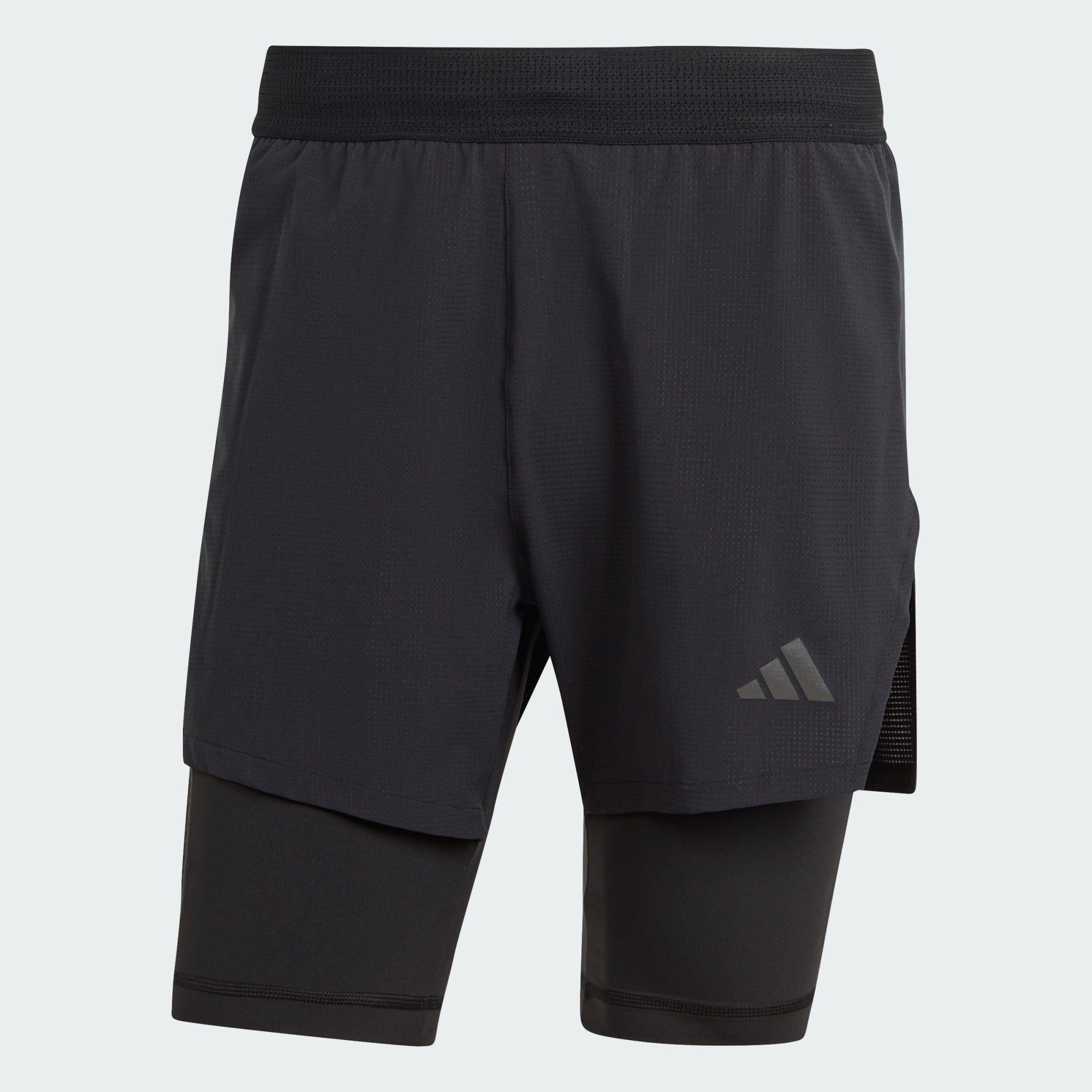 Performance adidas 2-in-1-Shorts TRAINING HIIT SHORTS Black ELEVATED HEAT.RDY 2-IN-1