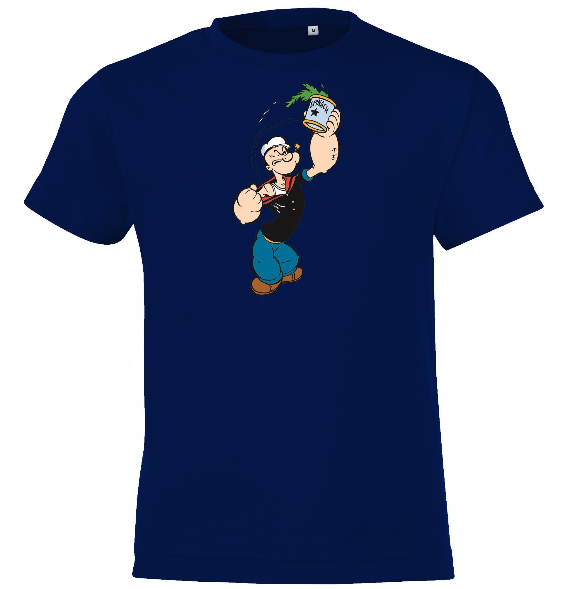 Youth Designz T-Shirt Kinder T-Shirt Modell Popeye Mit trendigem Front Print Navyblau