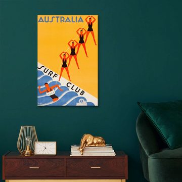 Posterlounge Leinwandbild Vintage Travel Collection, Surf Club Australia, Vintage
