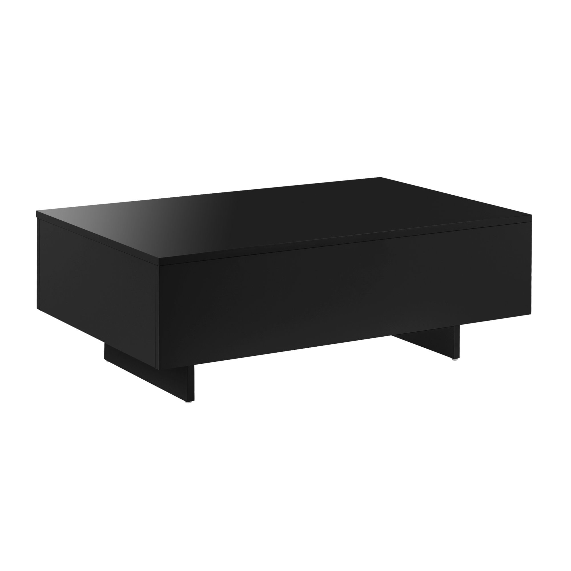 Vänersborg Schwarz 85x55x31cm Couchtisch, en.casa Beistelltisch