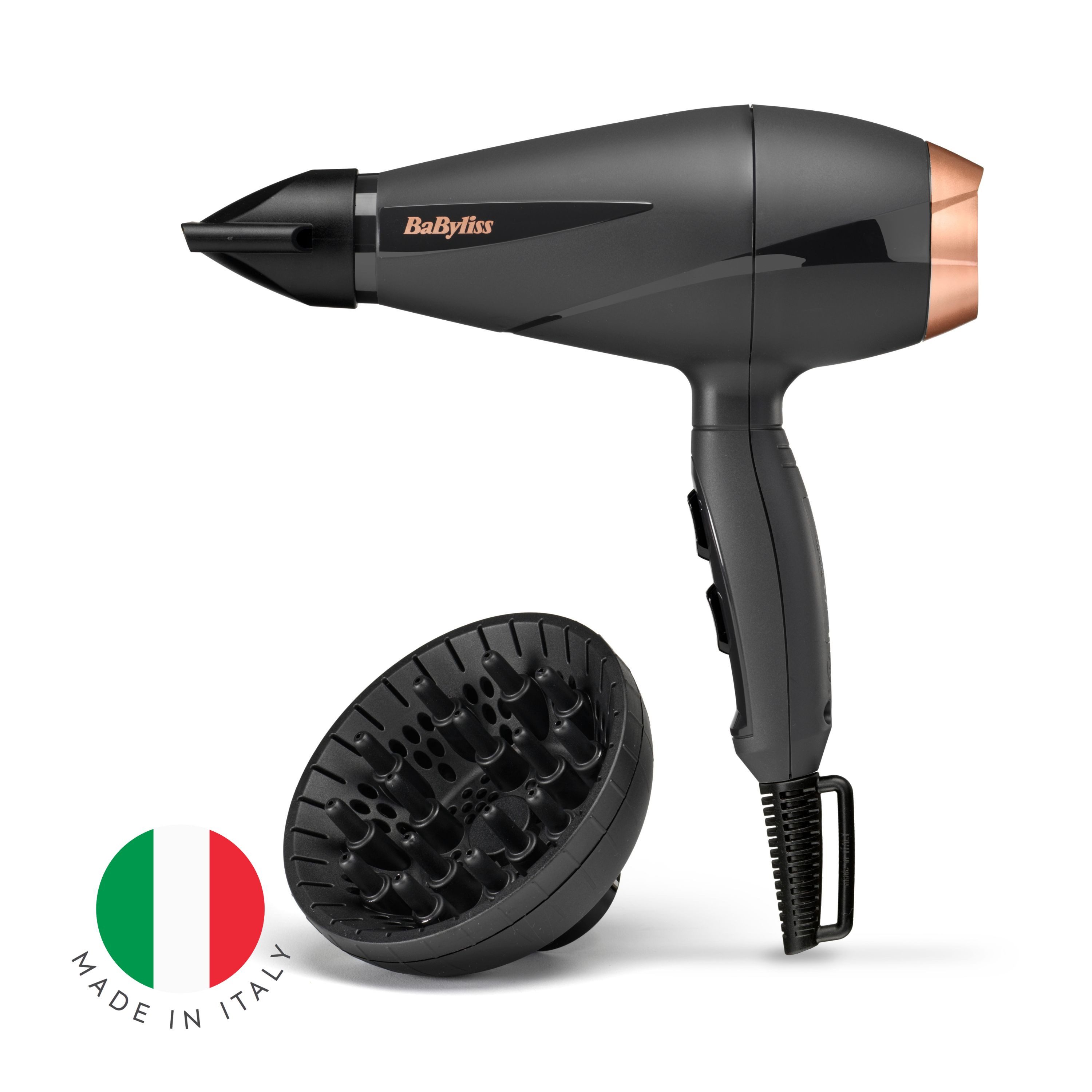 BaByliss Ionic-Haartrockner BaByliss Smooth Pro 2100 Haartrockner, 6709DE, 2100 W, 2100W, Fön mit Ionen-Technologie, Föhn mit Diffusor für Locken