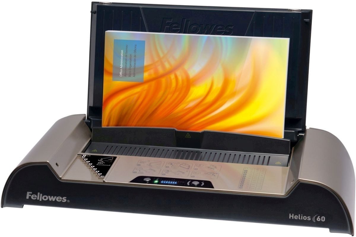 FELLOWES Bindegerät Thermobindegerät Helios 60 bis 600 Blatt A4 silber