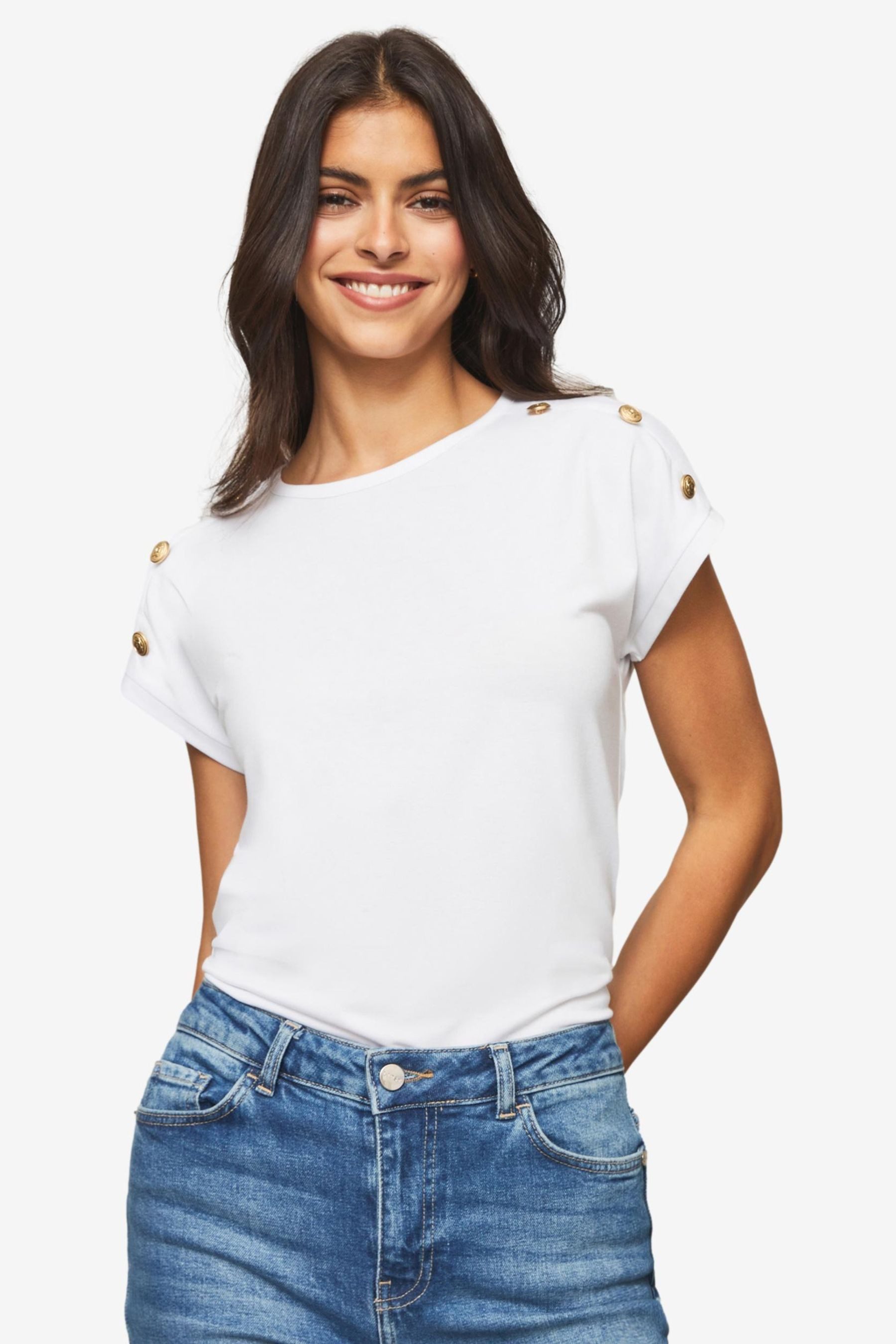 T-Shirt Lipsy T-Shirt mit Rundhalsausschnitt, Regular