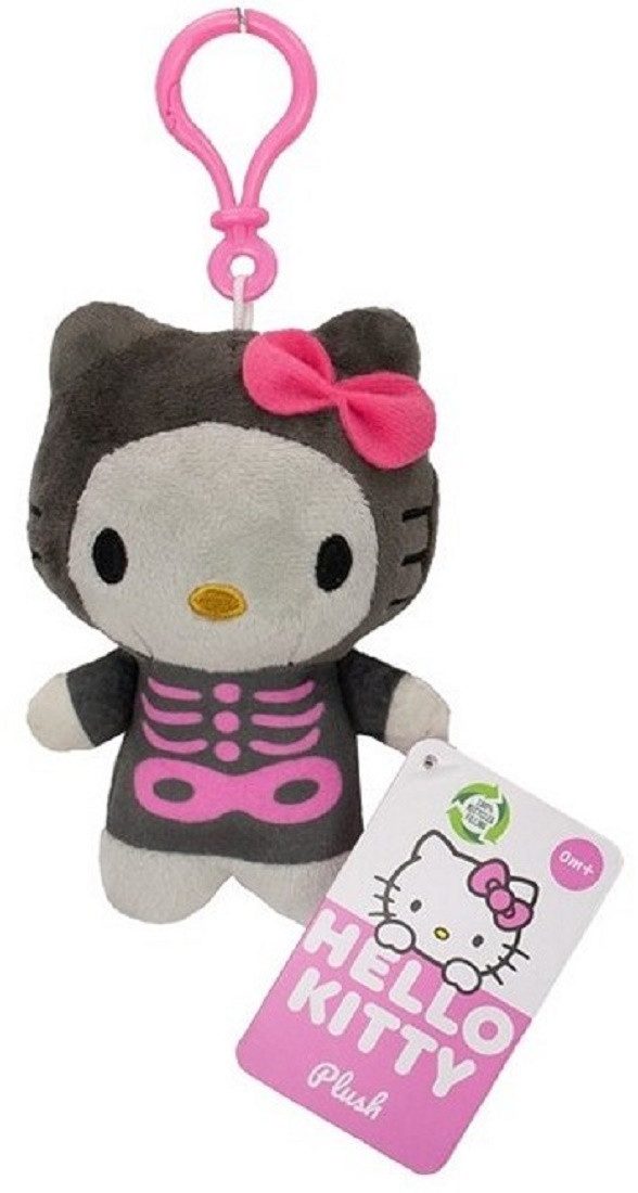 SANRIO Plüschanhänger Hello Kitty Bagclip Kuscheltier Plüsch Skelett Schlüs günstig online kaufen