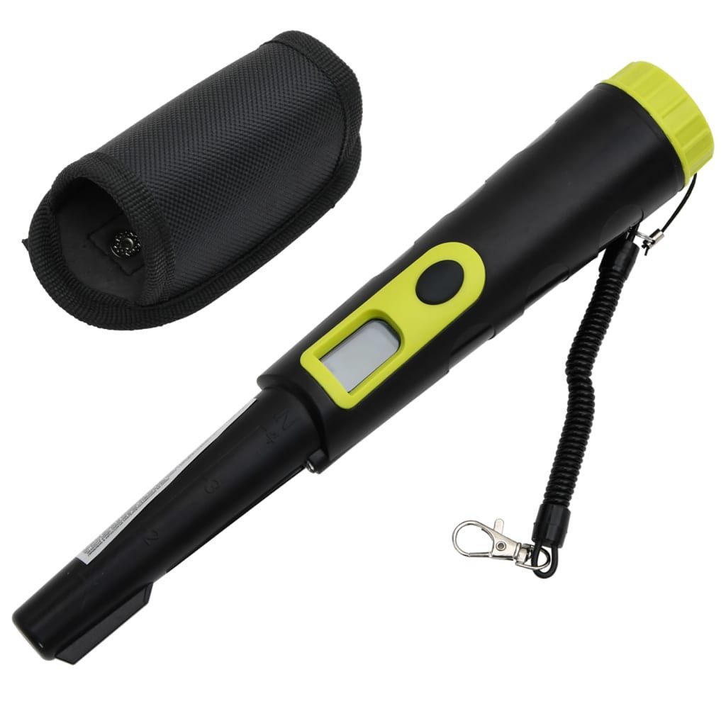 Metalldetektor Metalldetektor-Pinpointer mit LCD-Display Schwarz und Gelb
