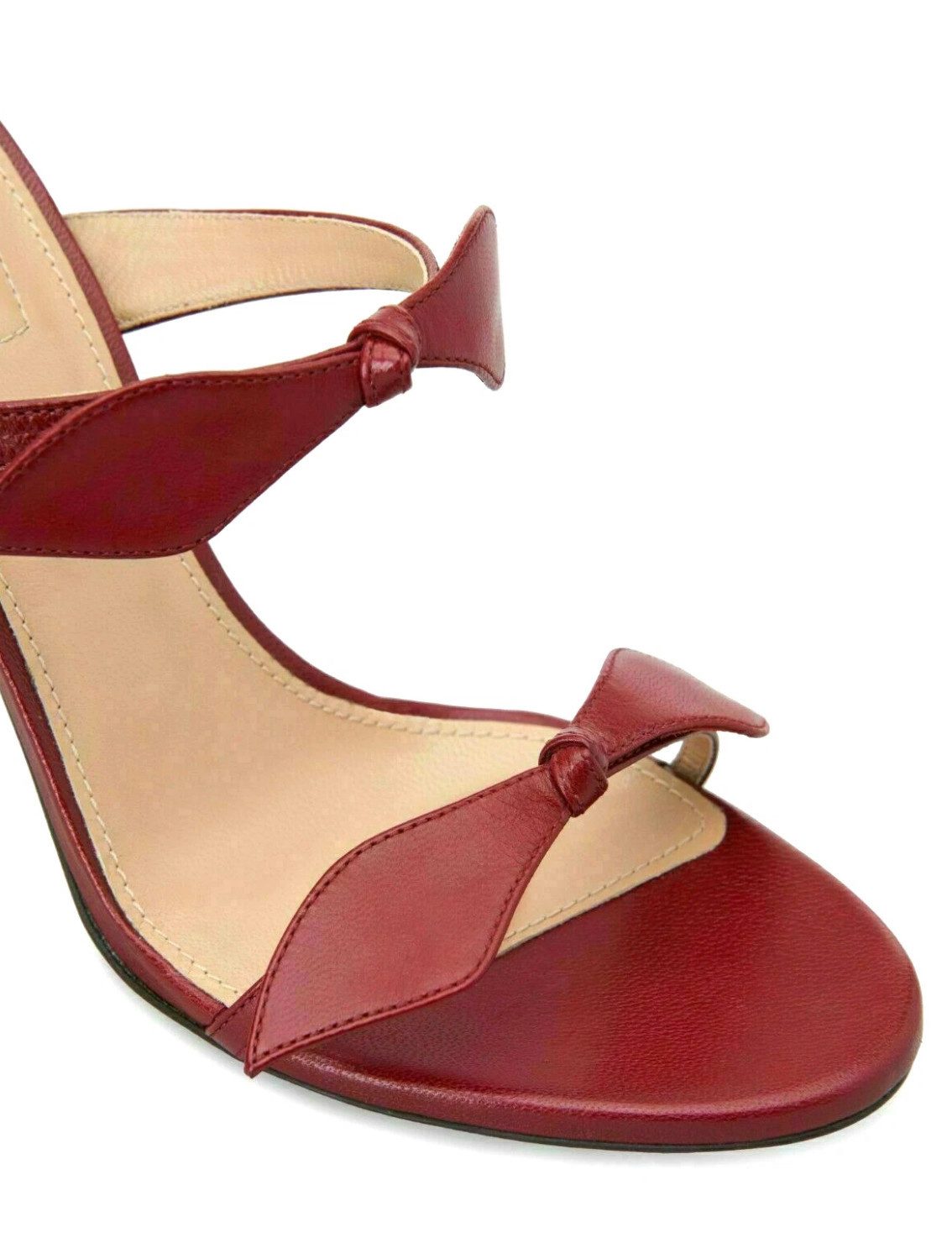 Chloé Damen Mike Sandalen High-Heel Sandaletten Multi-Bow Pumps Skulptural geformter Absatz, filigrane Riemenkonstruktion