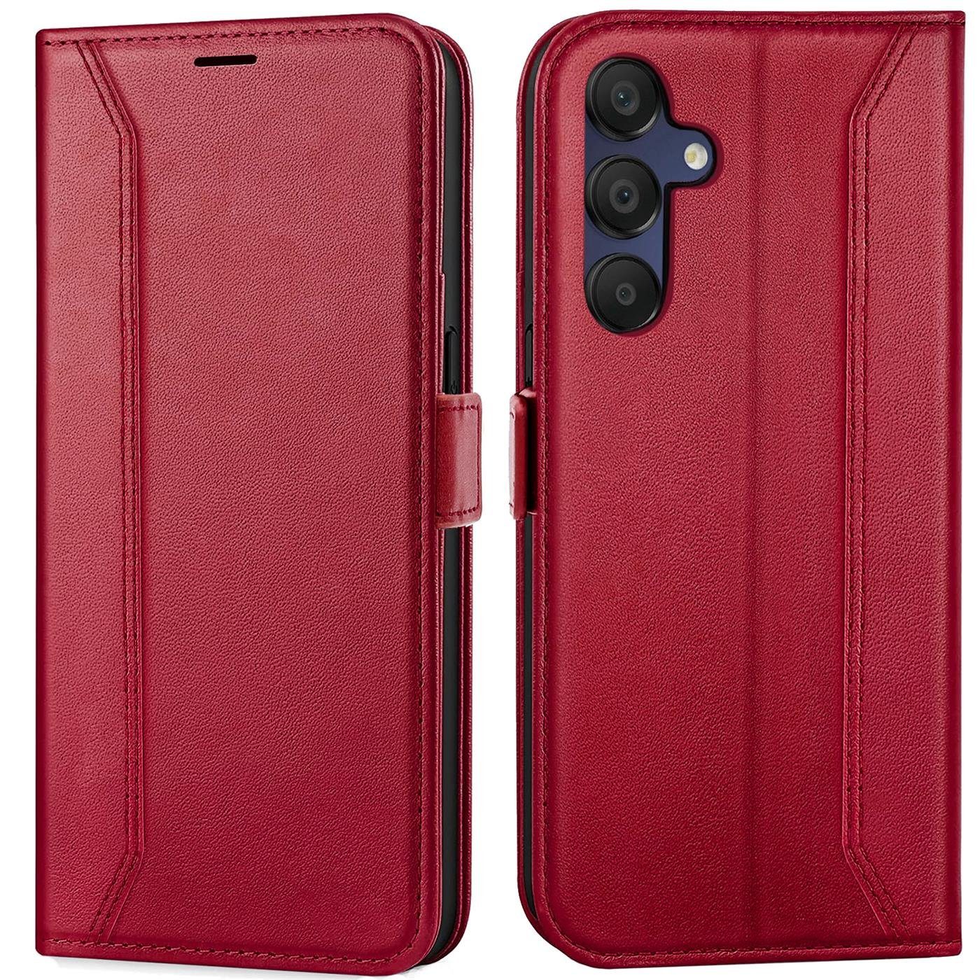 CoolGadget Handyhülle Wallet Klapptasche Cover Case für Samsung Galaxy A55 5G 6,6 Zoll, Handy Tasche mit RFID Schutz Kartenfach Book Schutzhülle