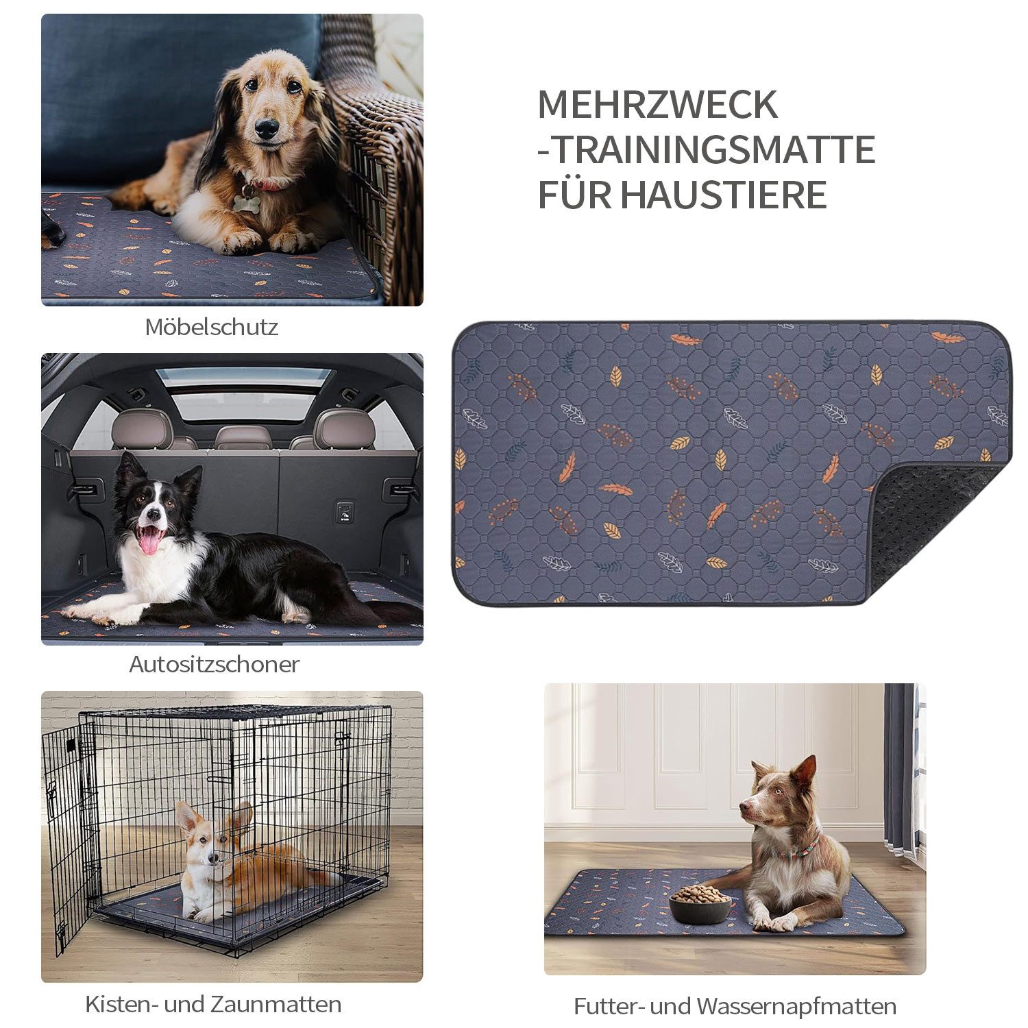 Refttenw Hundematte Haustier Urinunterlagen,Windelmattenteppich,Wasserdicht günstig online kaufen
