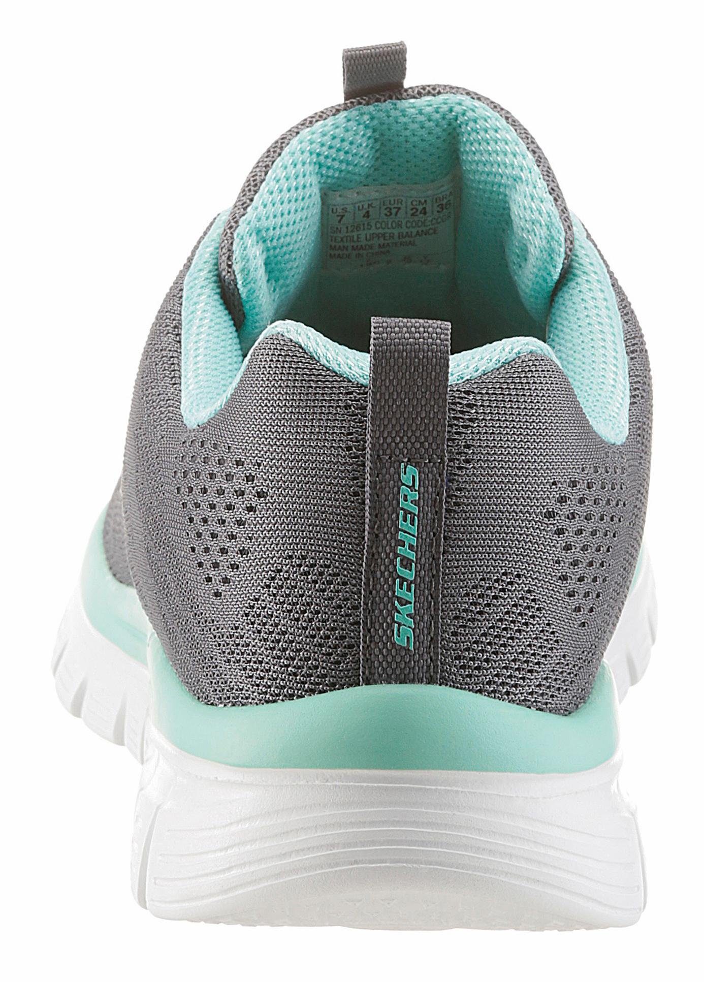 Connected Sneaker Get Skechers mit Graceful - Dämpfung grau-mint Memory Foam durch