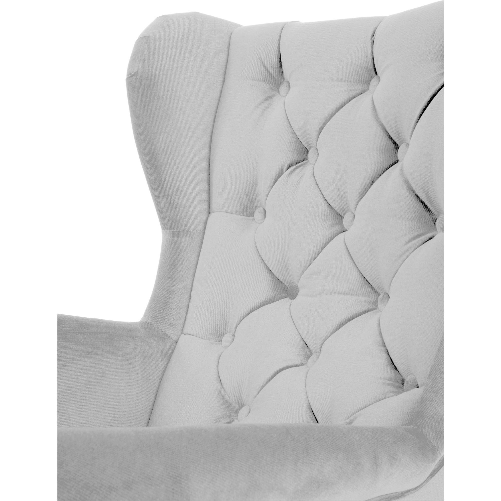 Beautysofa Ohrensessel Sessel FALCO Chesterfield Wohnzimmersessel Fernsehsessel – Bild 4 von 5