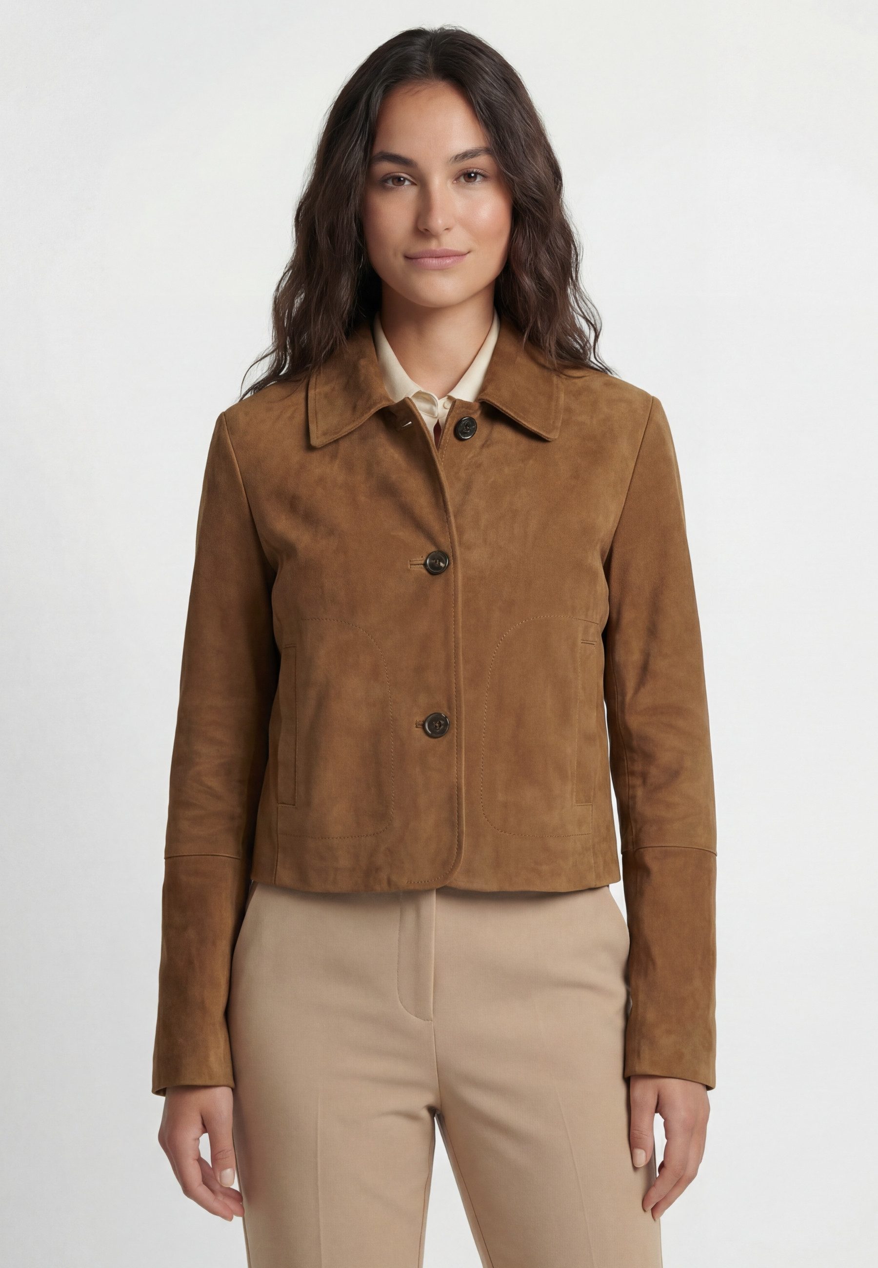 RICANO Lederjacke Jeena Hochwertiges Lamm Nappa Leder