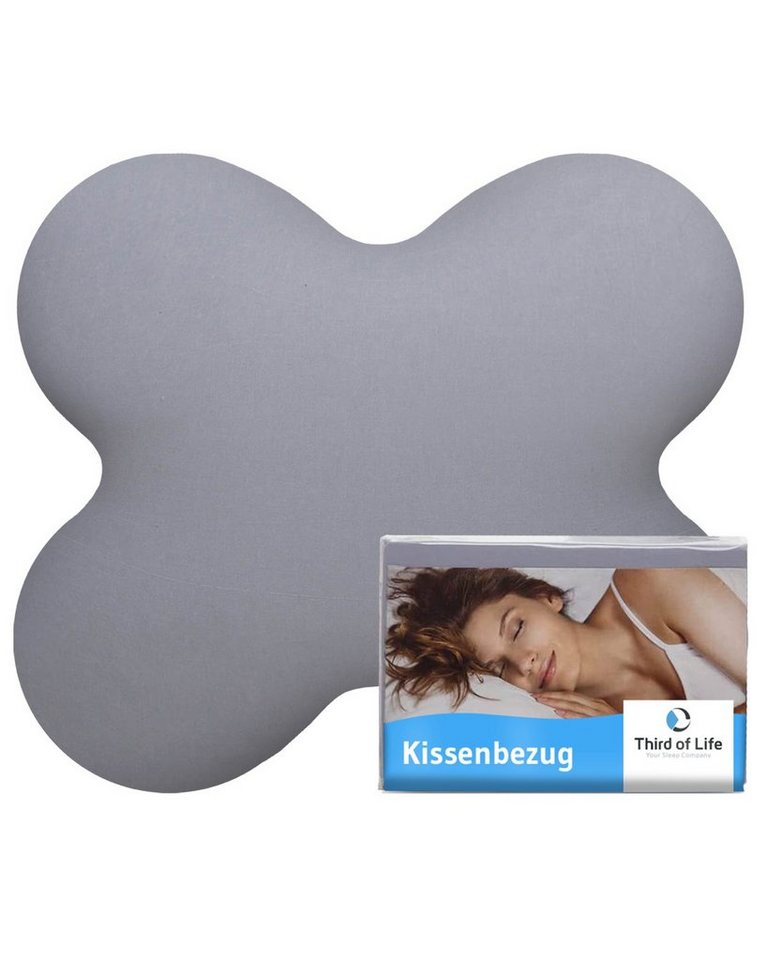 Third of Life Seitenschläferkissenbezug ACAMAR Baumwoll-Kissenbezug Einzelpack