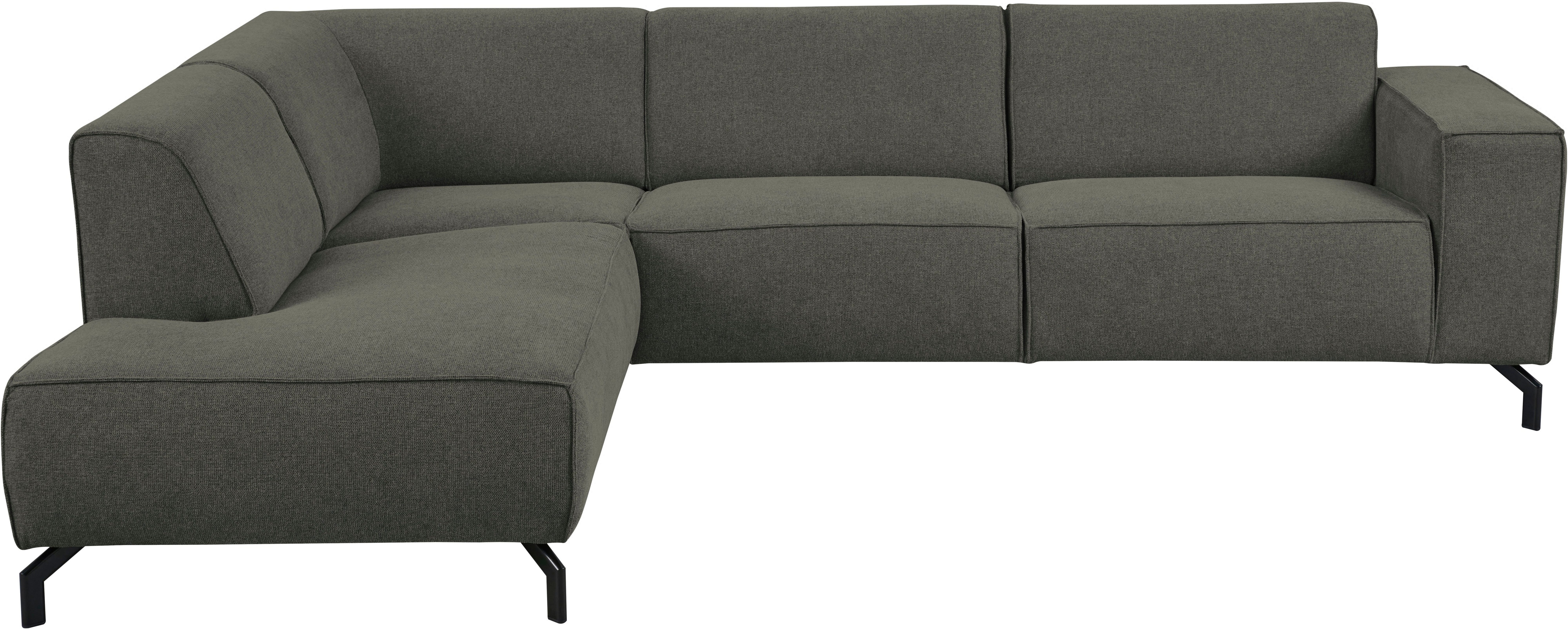Places of Style Ecksofa Lorcan, in Lederoptik oder Strukturstoff lieferbar günstig online kaufen