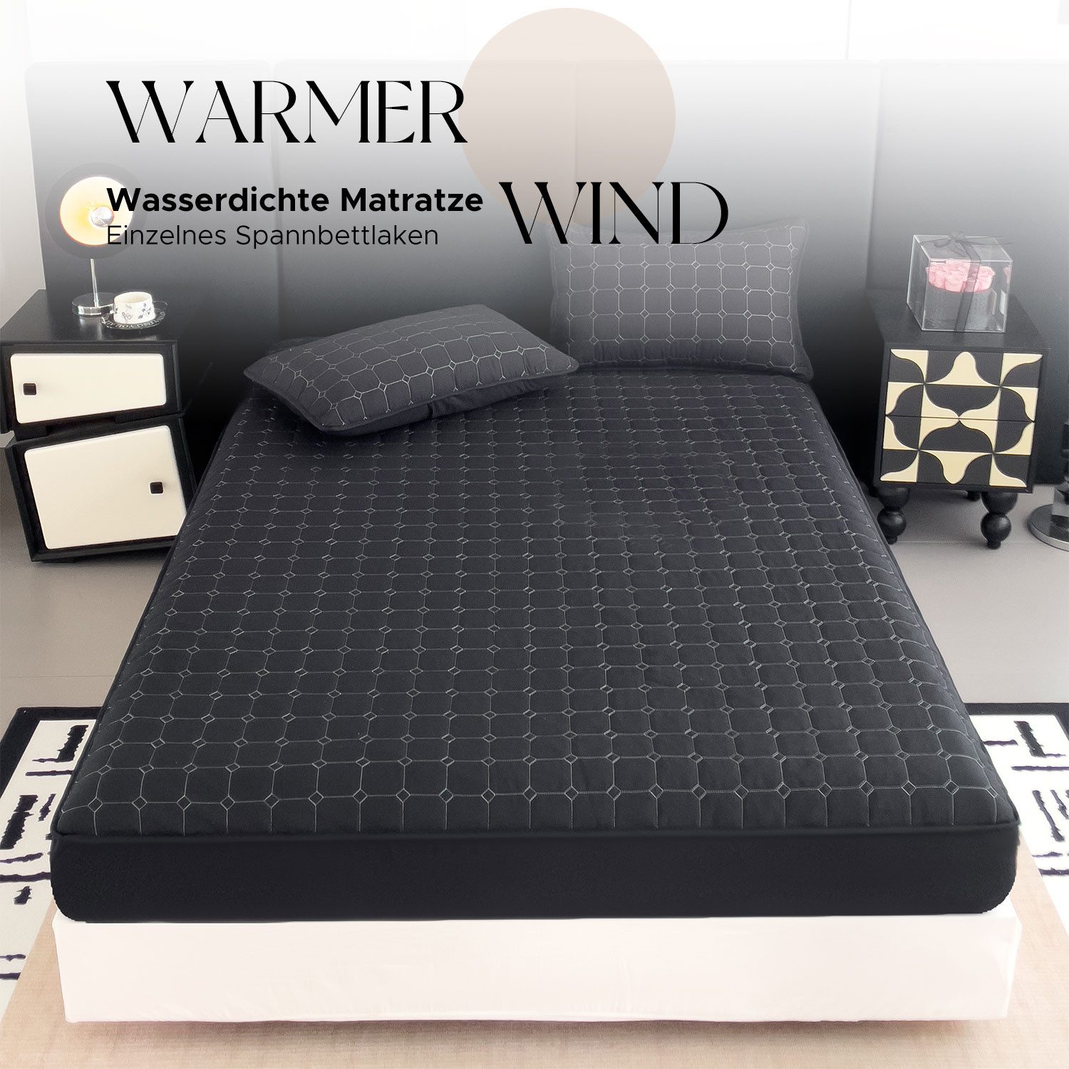 Matratzenschoner Wasserdichte Matratzenschutz 360 Grad Rundumschutz günstig online kaufen