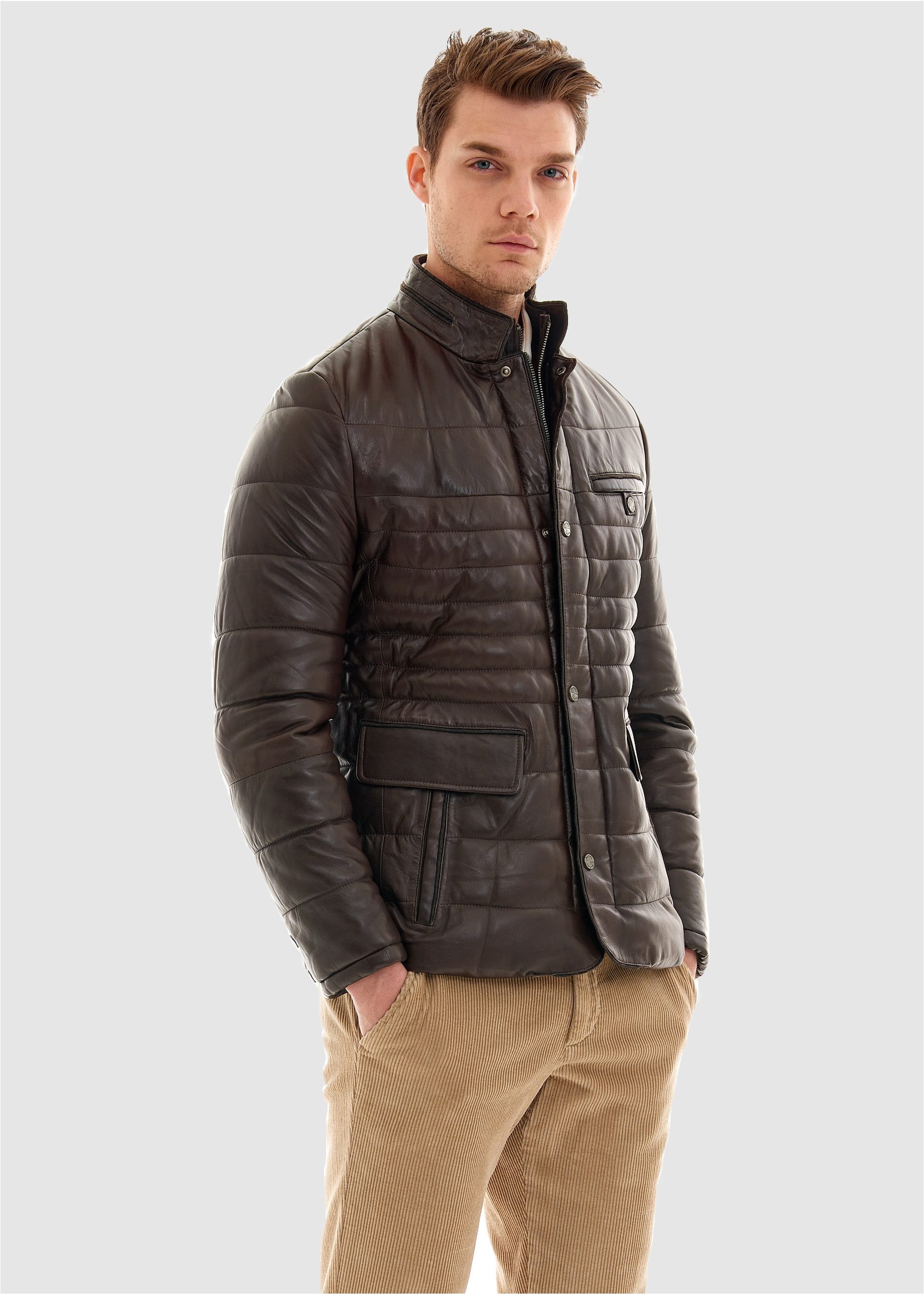 Pierre Cardin Lederjacke in tollem Stepp-Design