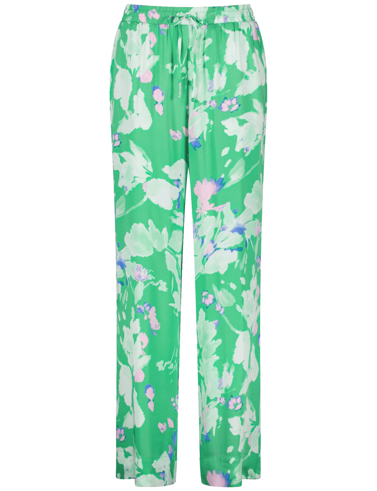 Taifun Stoffhose – Lange Loose Fit Pant mit sommerlichem Print