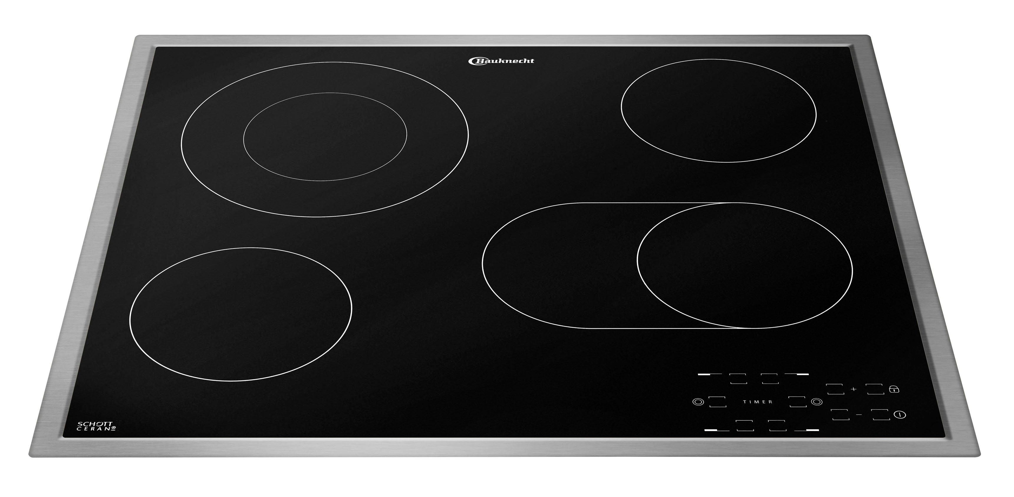 Backofen-Set BAUKNECHT Hydrolyse HR6 BAKO4 2-fach-Teleskopauszug, mit BLACK,