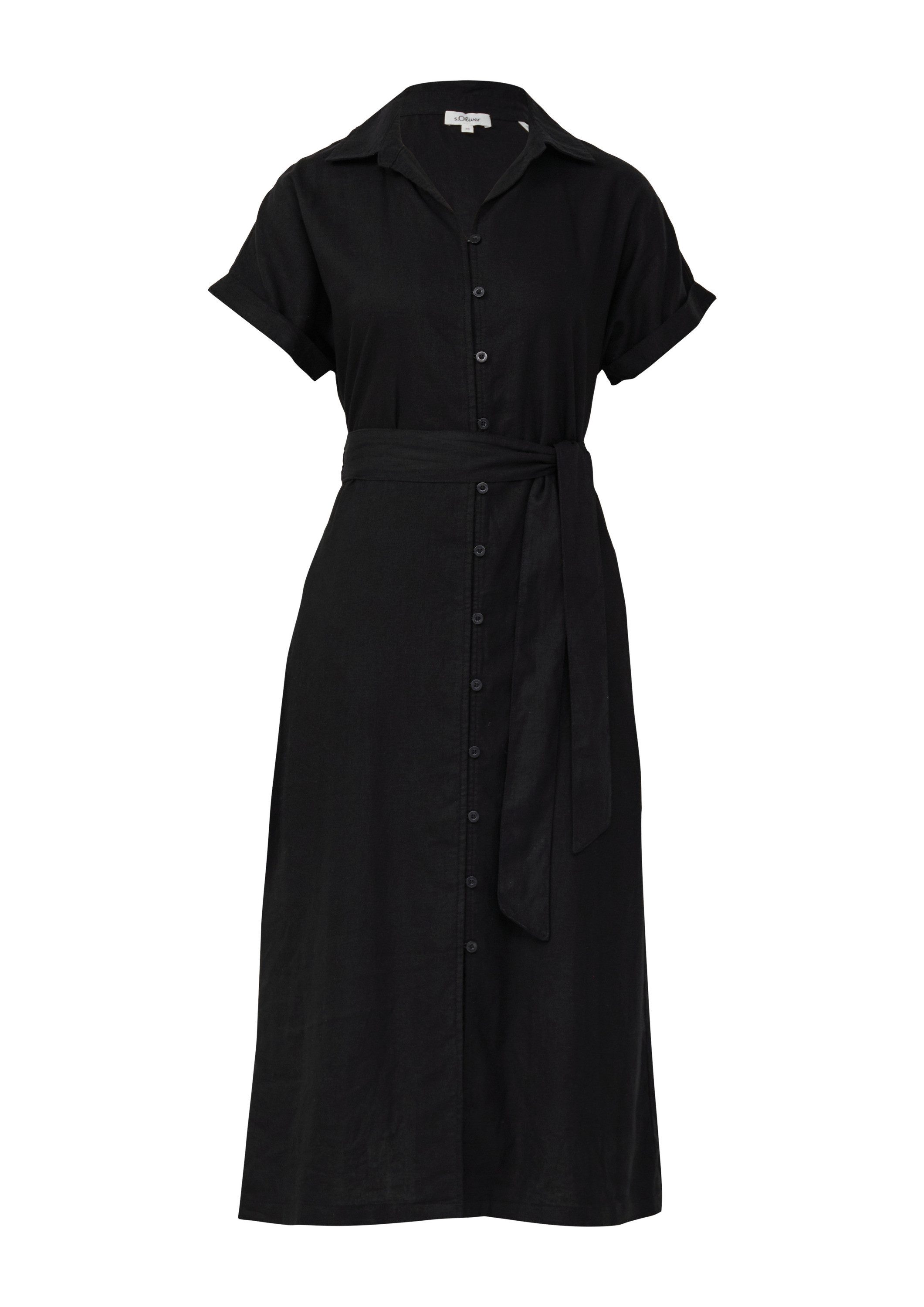 s.Oliver Midikleid Kleid Midikleid aus Leinenmix günstig online kaufen