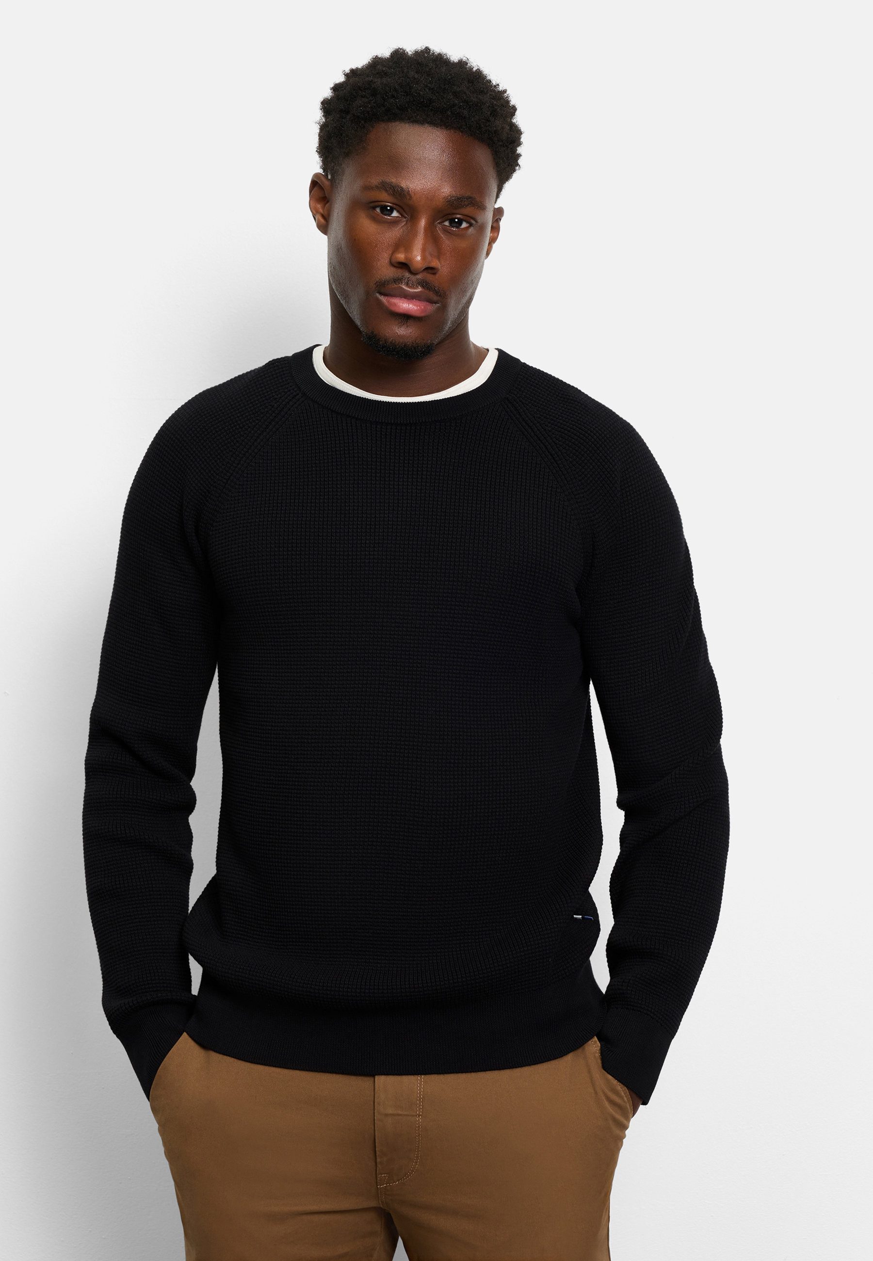 Strickpullover OLYMP Level Five Strick, Pullover Rundhals