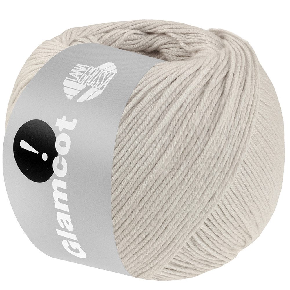 LANA GROSSA GLAMCOT Häkelwolle, 155 m (zart glänzende, multifile Baumwoll-Viskosemischung), 50 g