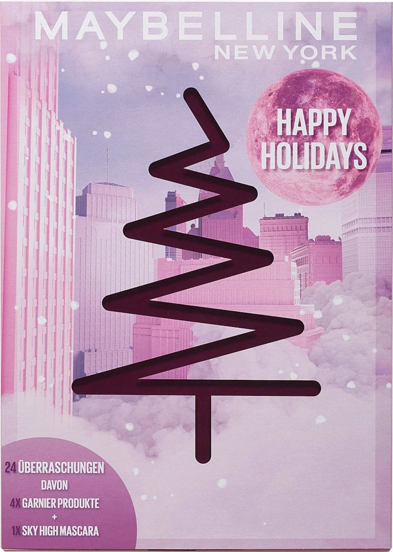 MAYBELLINE NEW YORK Косметический адвент-календарь Календари 2025 Happy Holidays, 24 Türchen mit Make-up- und Nagelprodukten