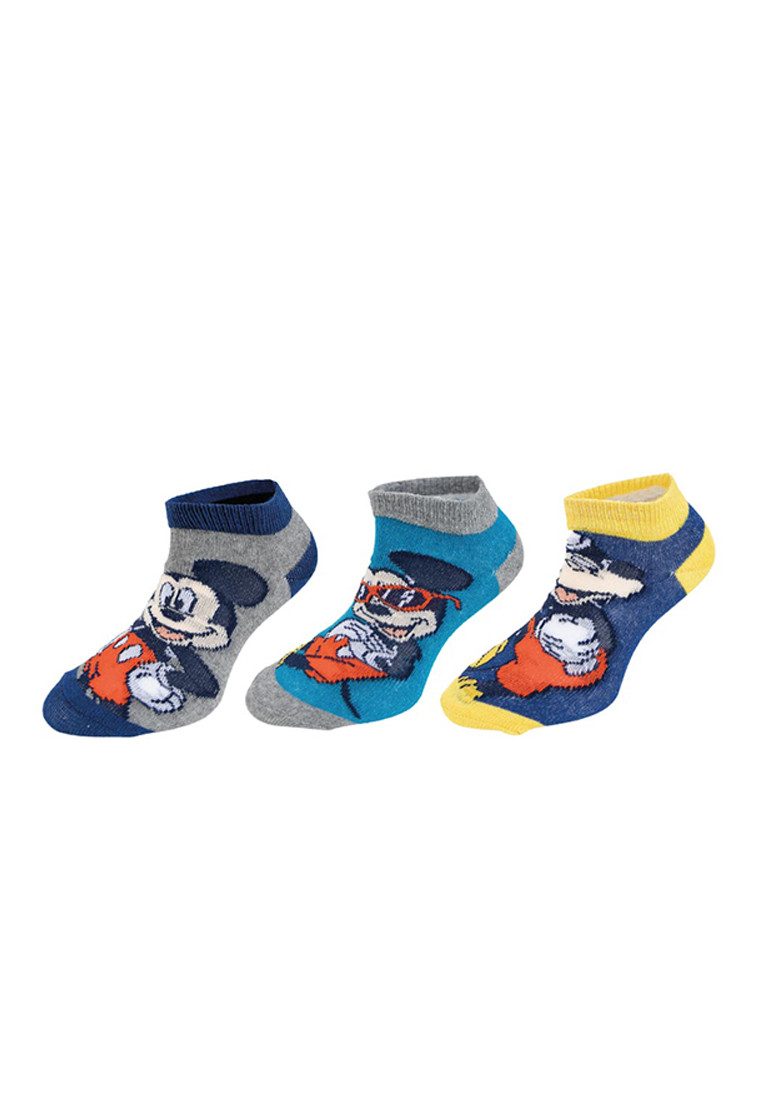 Disney Mickey Mouse Sneakersocken Kinder Sneaker Socken 6er Pack mit Disney-Motiv (6-Paar)