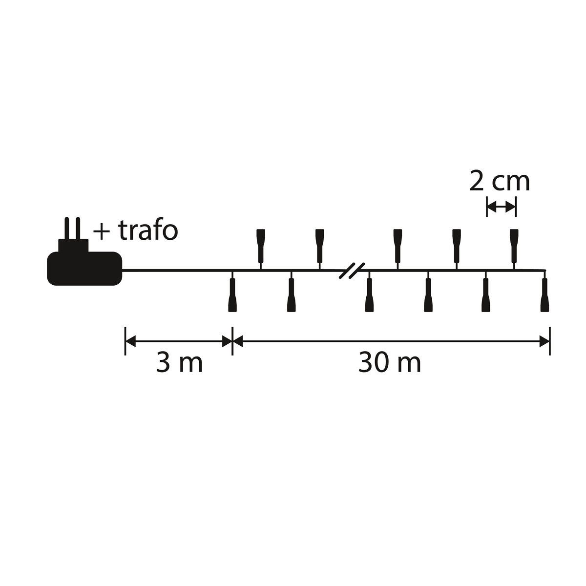 Luca Lighting LED-Lichterkette Luca Lighting Smart Lighting Snake light d.gruen multi farben 1500led