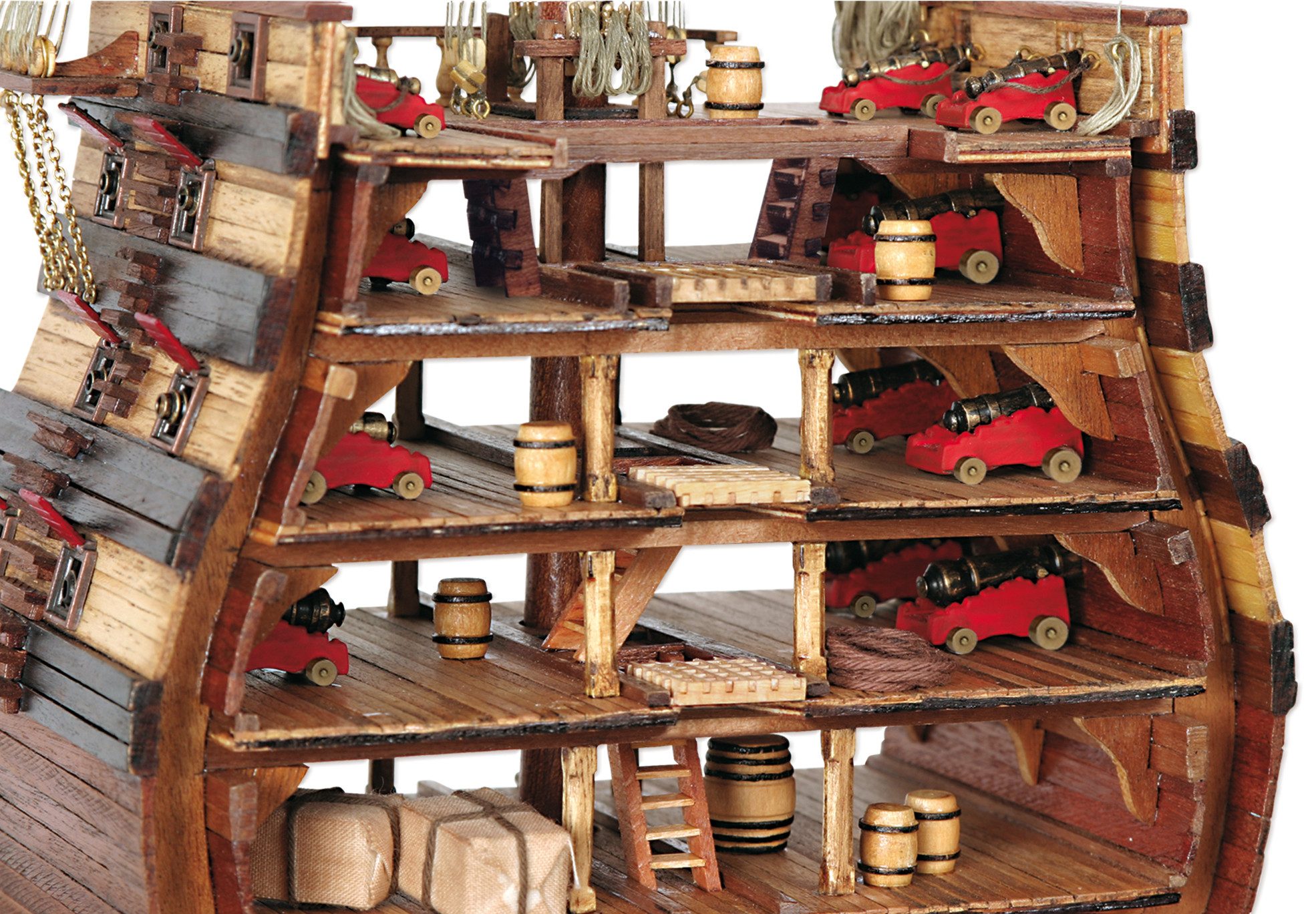 OcCre Modellbausatz Sektion Santisima Trinidad Maßstab 1:90 Schiffsbausatz, (Schiff, 1660-tlg., Schiffsbausatz), Made in Europe