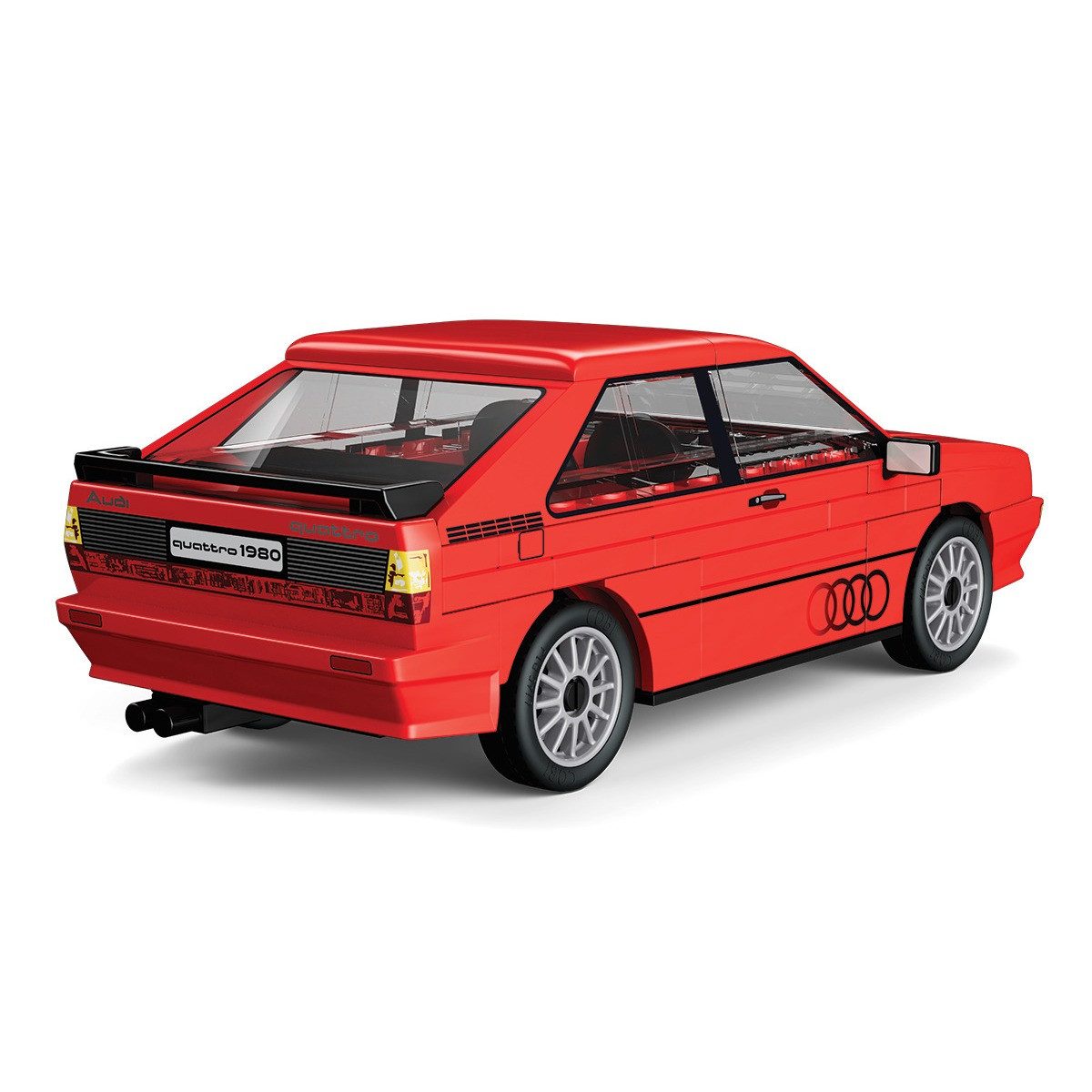 COBI Weihnachtsbaumkugel Bausatz Audi Quattro 1980 rot 1:35 – Bild 3 von 4