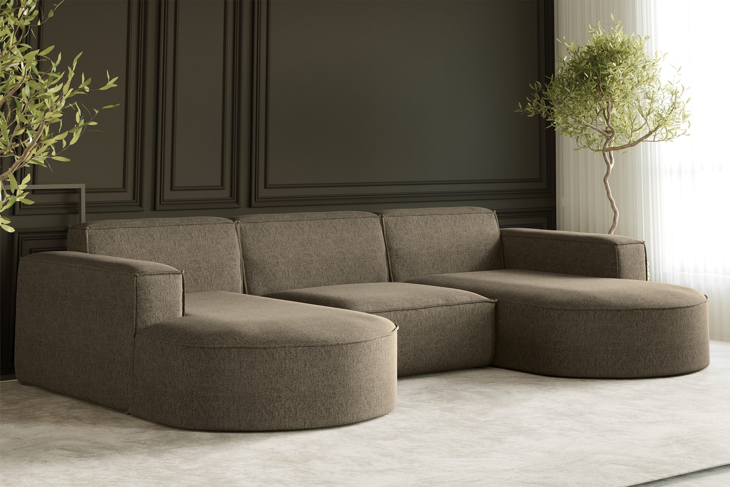 Kaiser Möbel Ecksofa Sofa U form, günstig online kaufen