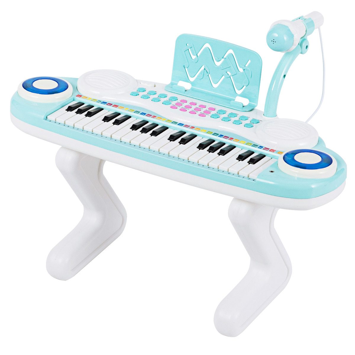 COSTWAY Spielzeug-Musikinstrument 37 Tasten, mit Licht günstig online kaufen