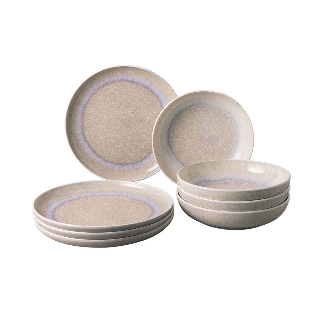 Villeroy & Boch Geschirr-Set Villeroy & Boch Tafelservice PERLEMOR SAND beige Teeservice