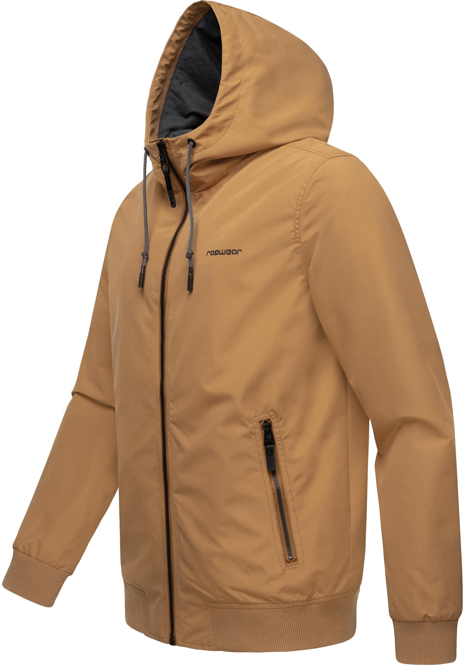 Ragwear Outdoorjacke Perci Stylische Herren Übergangsjacke mit großer Kapuze