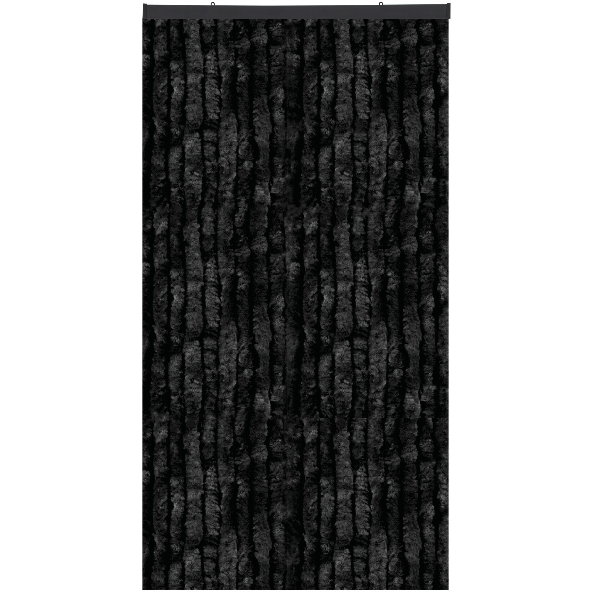 viele Türvorhang, und Flauschvorhang (BxL), versch. Sichtschutz, perfekter Hakenaufhängung blickdicht, verfügbar 90x200cm St), Schwarz Insekten- Arsvita, (1 Farben