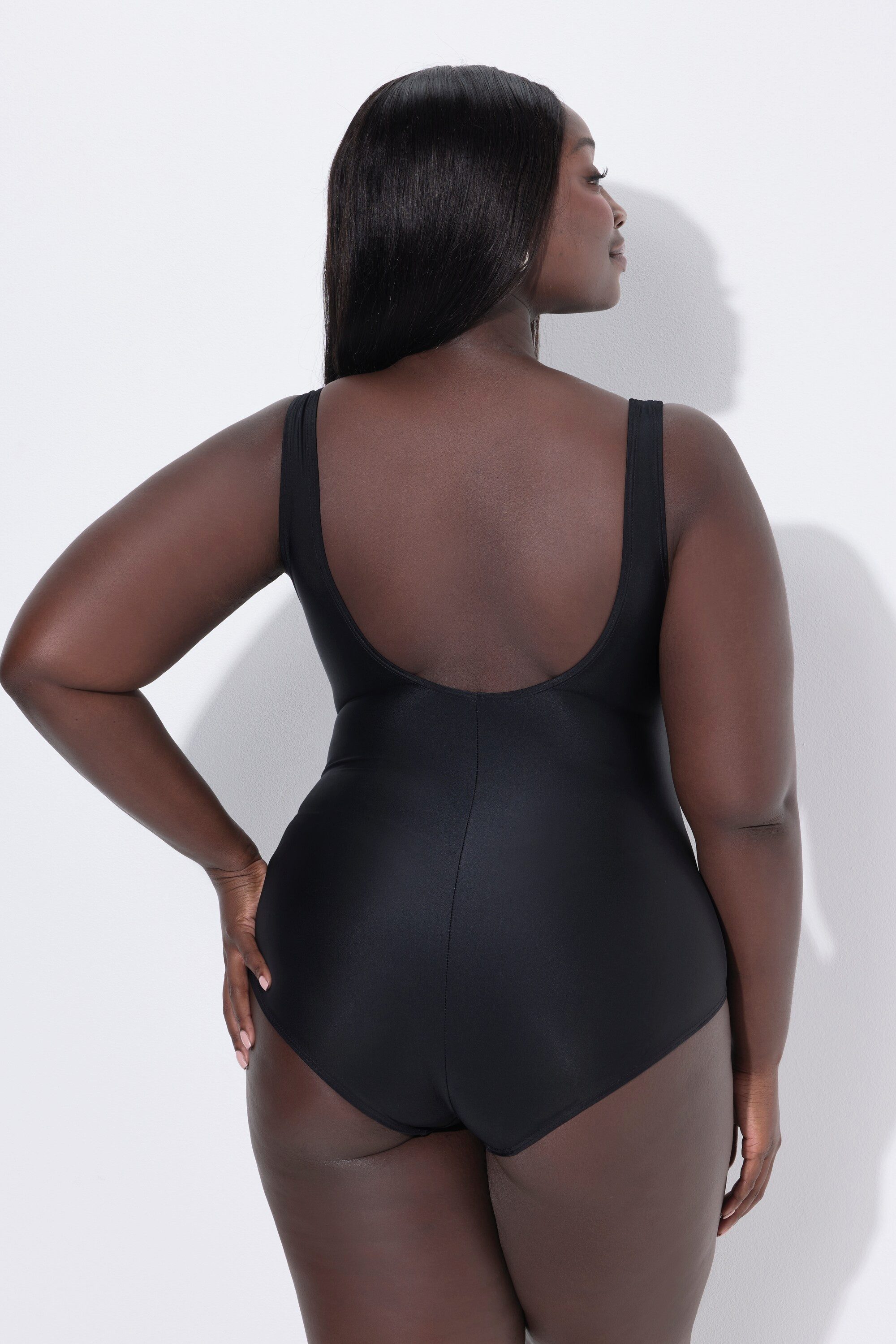 Ulla Popken Badeanzug Badeanzug Pipings Unterbrustband Vorderfutter