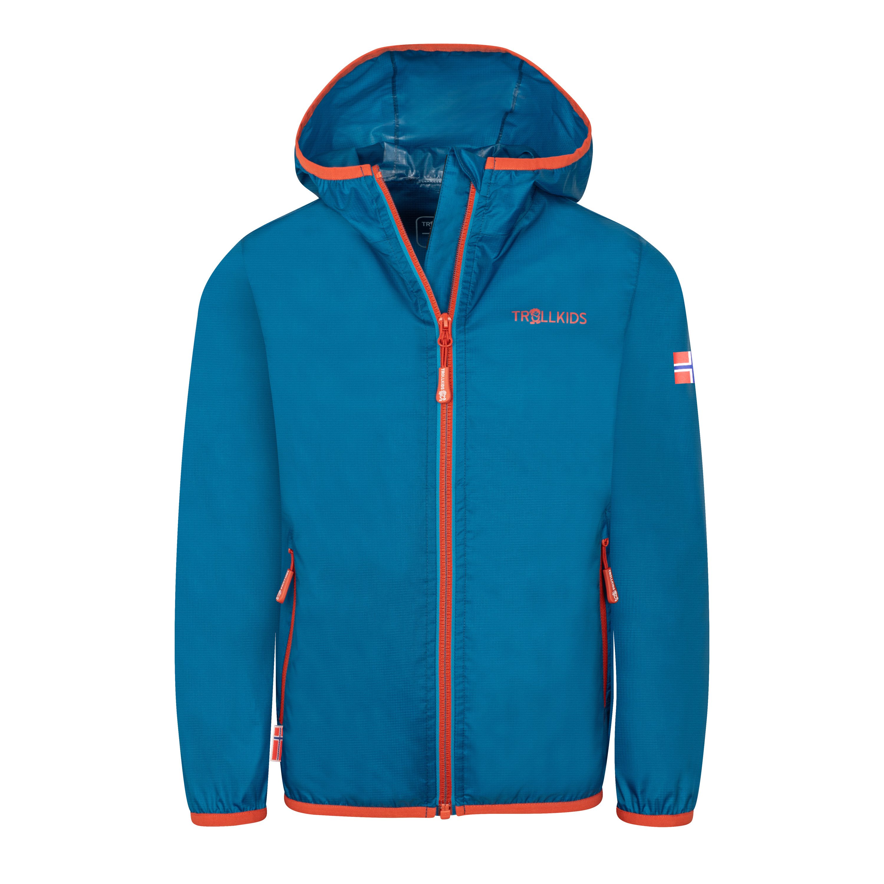 TROLLKIDS Regenjacke KIDS TROLLTUNGA JACKET für Kinder und Jugendliche, wasserdicht, leichtes Material
