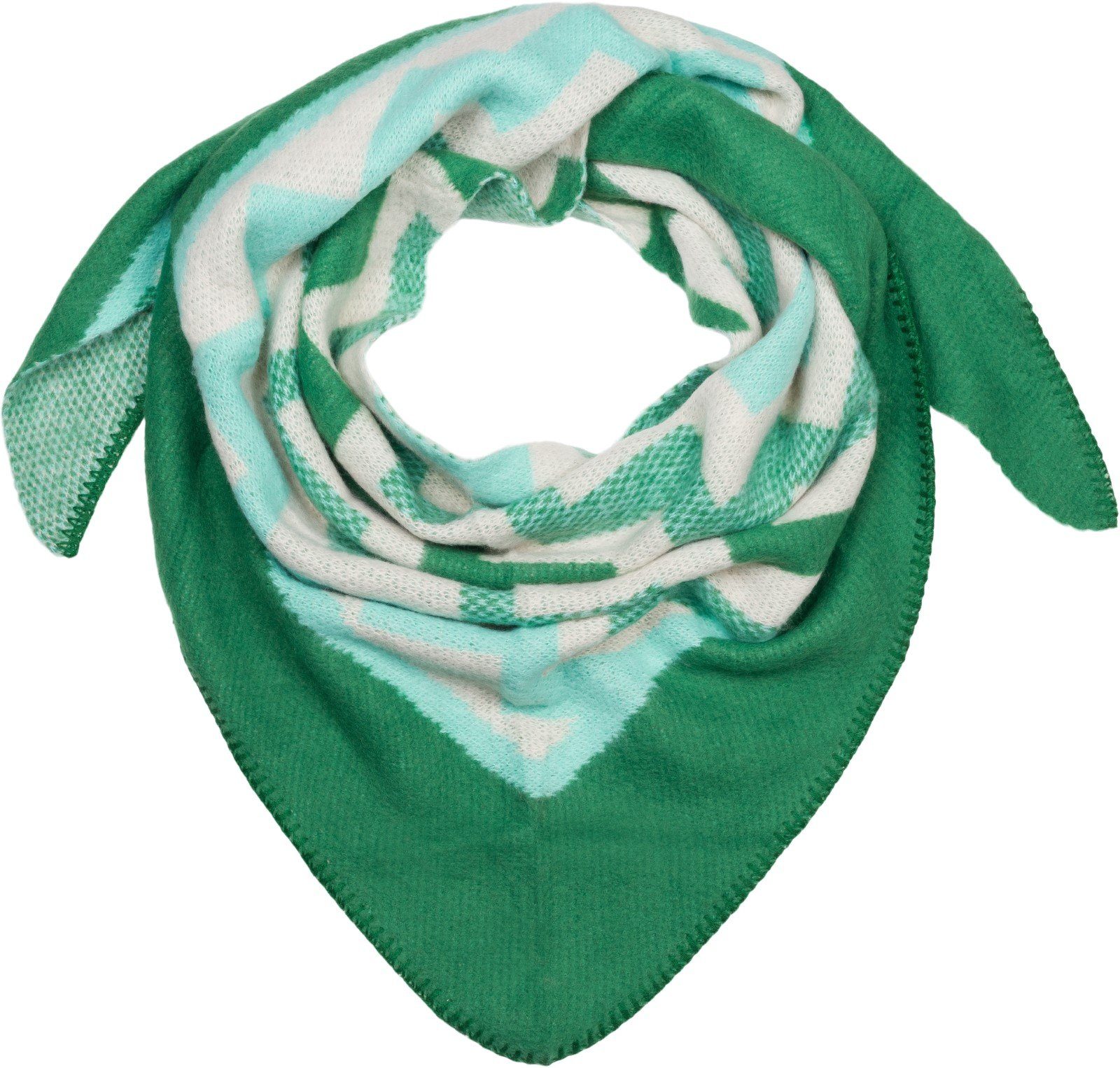 styleBREAKER XXL-Schal Web Dreiecktuch Zick-Zack, (1-St)