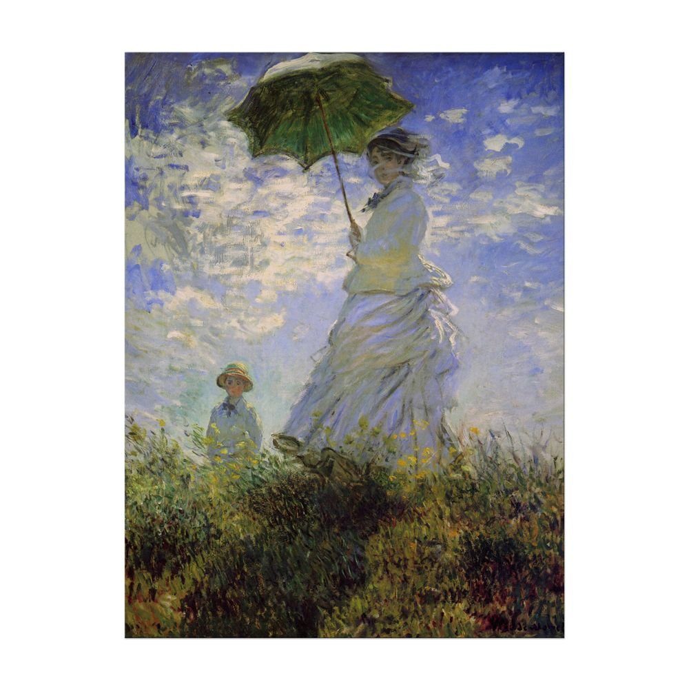 Bilderdepot24 Leinwandbild, Claude Frau mit Sonnenschirm online