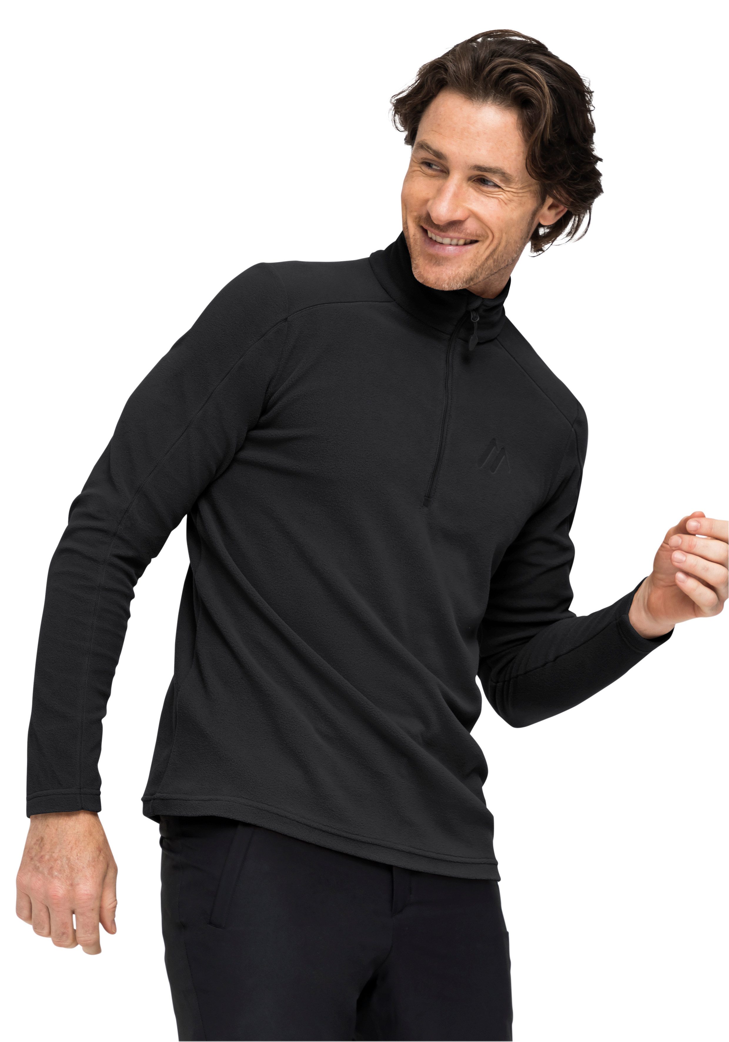 Maier Sports Fleecepullover Dennis Herren Fleece, funktioneller Midlayer, Half-Zip, Regular Fit – Bild 4 von 5