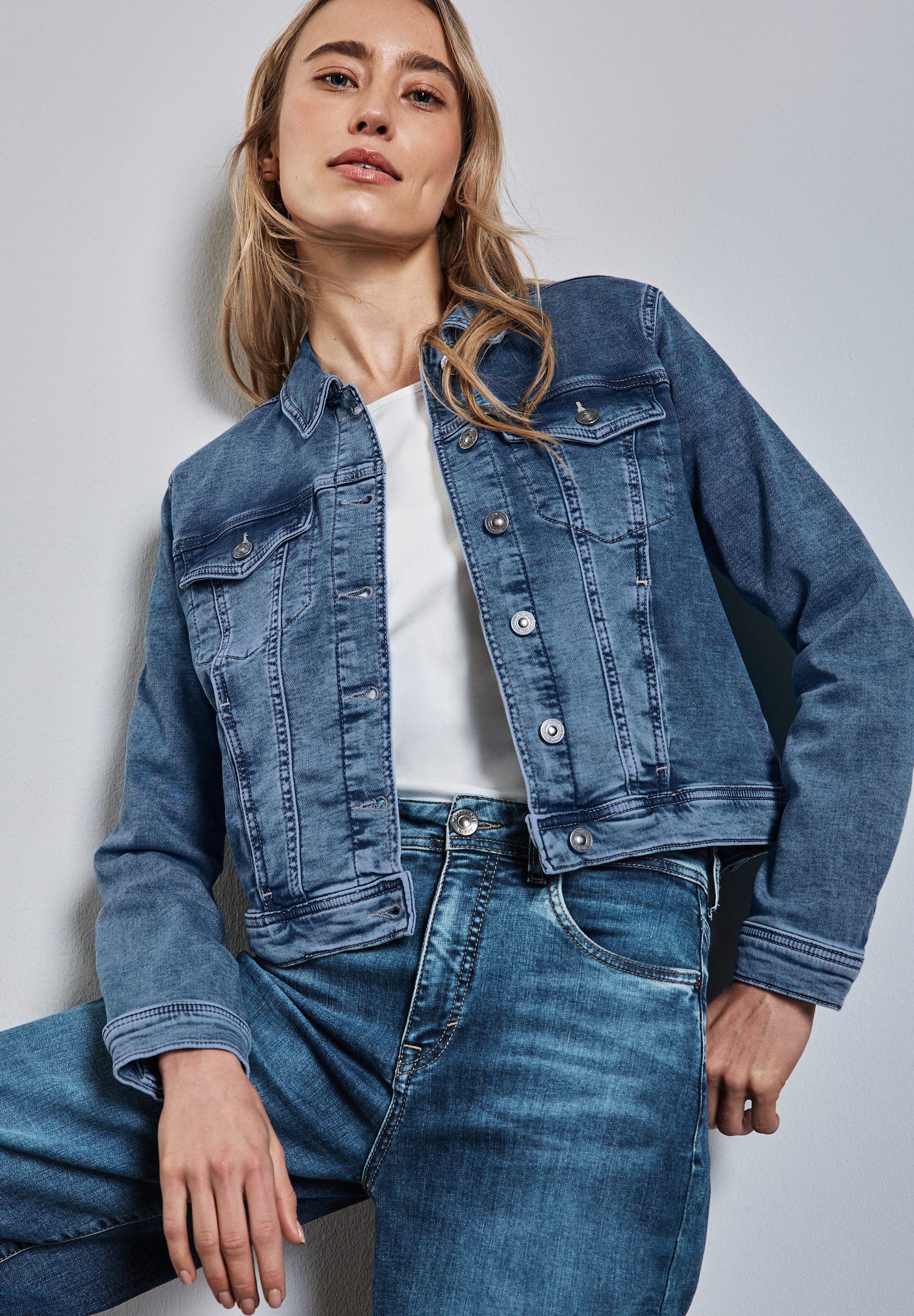 STREET ONE Jeansjacke mit Brusttaschen